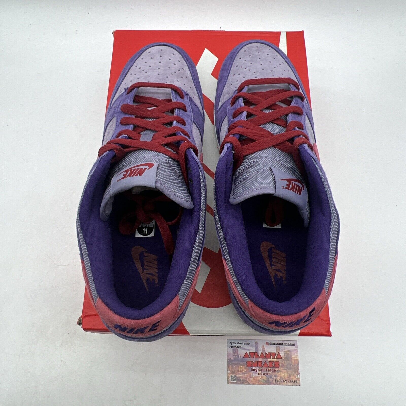 Size 11 - Nike Dunk Retro Vol. 1 SP 2020 Low Plum Suede Red Purple (CU1726-500)
