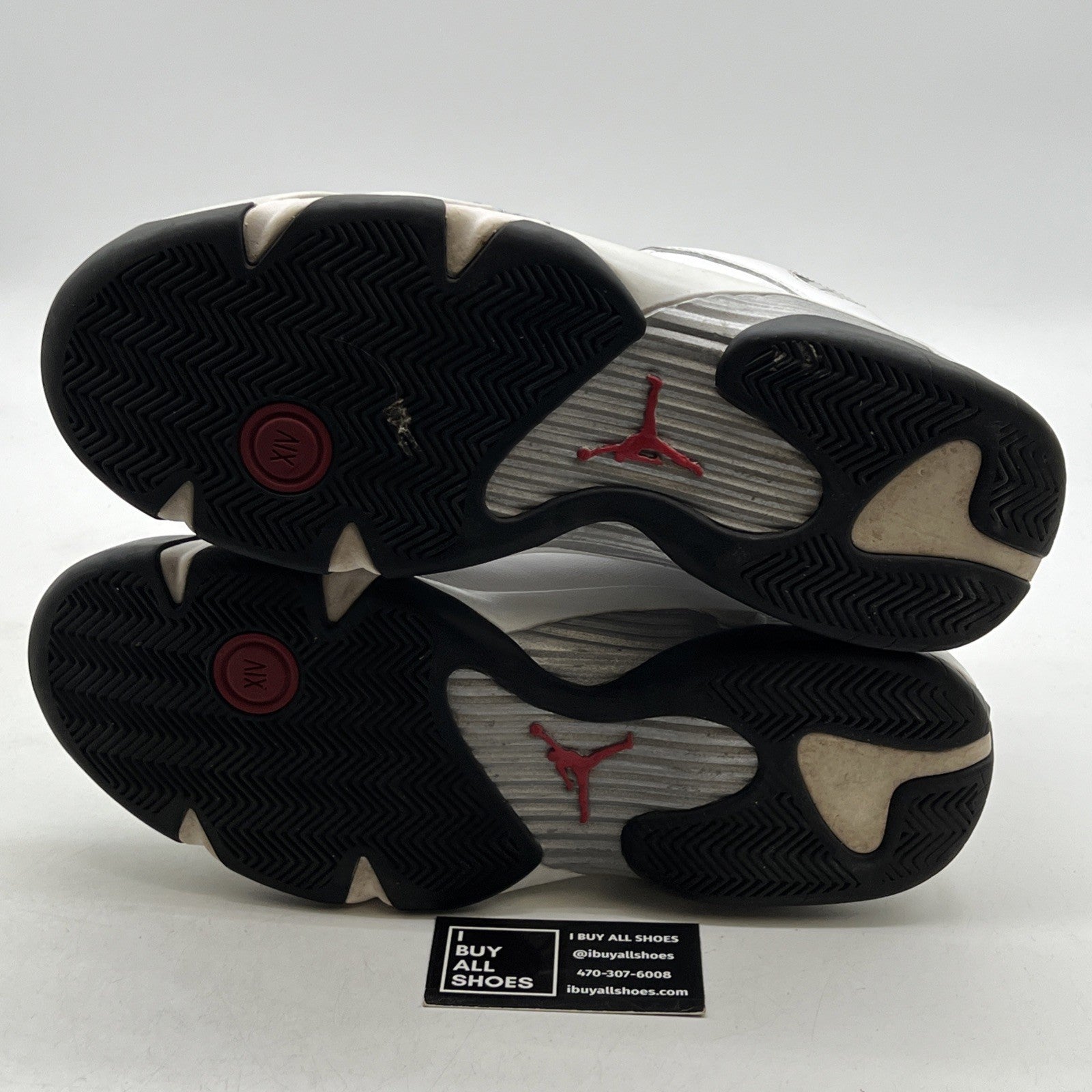 Size 14 - Air Jordan 14 Retro 2014 Black Toe (487471-102)