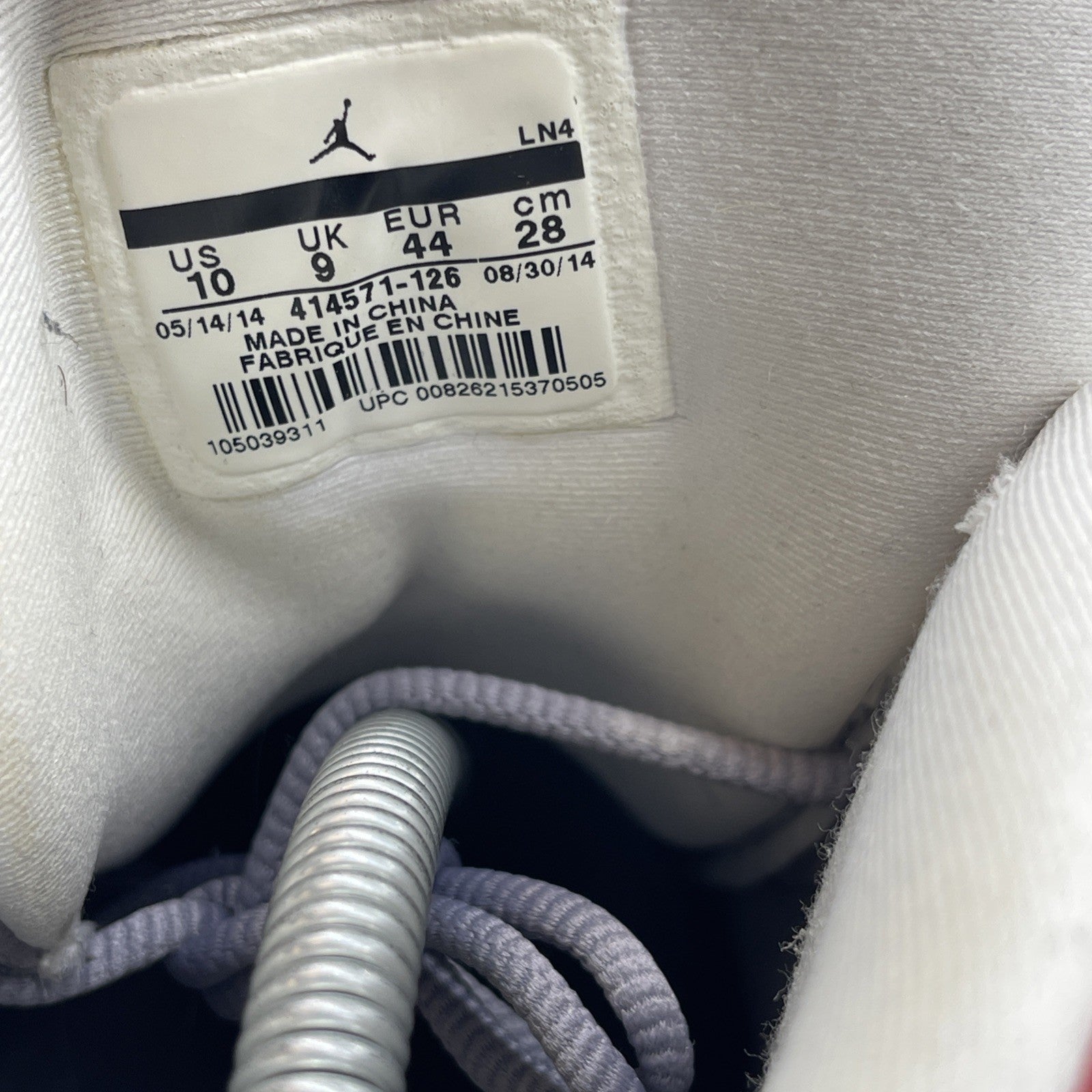 Size 10 - Air Jordan 13 Retro 2014 Grey Toe Red White Suede Leather (414571-126)