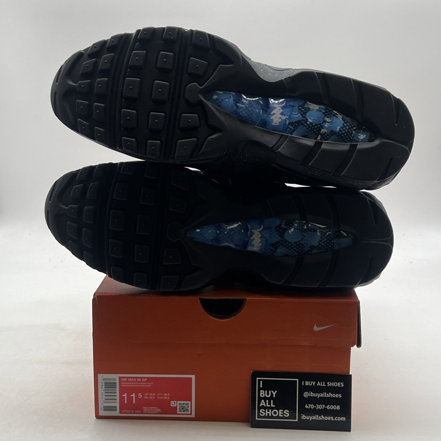Size 11.5 - Nike Stash x Air Max 95 2024 Blue (HF5515-400)
