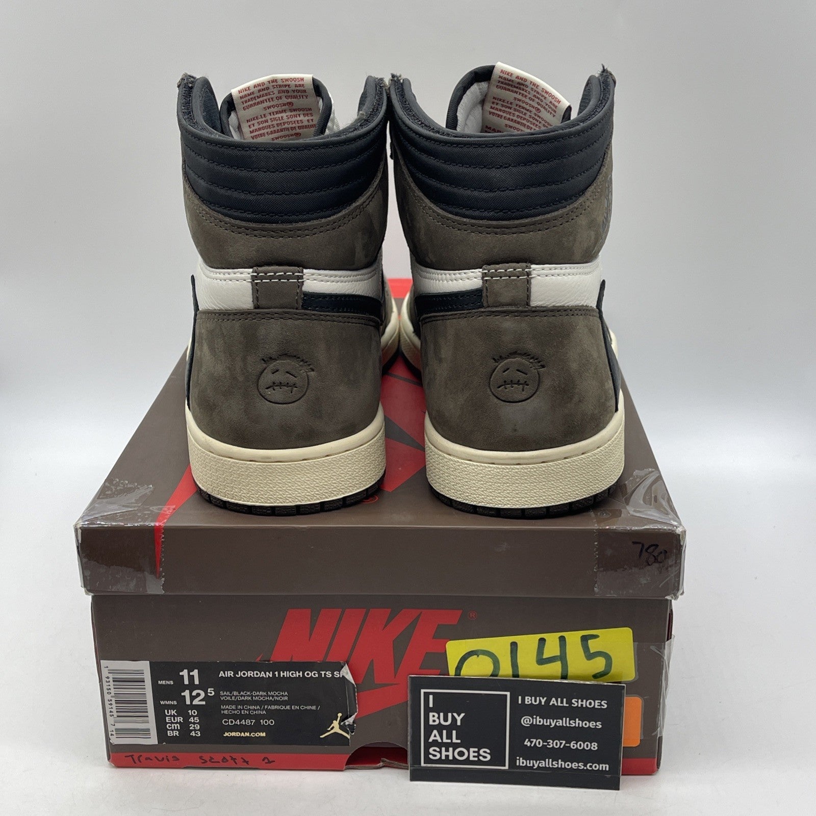 Size 11 - Air Jordan 1 Retro OG x Travis Scott High Mocha (CD4487-100)