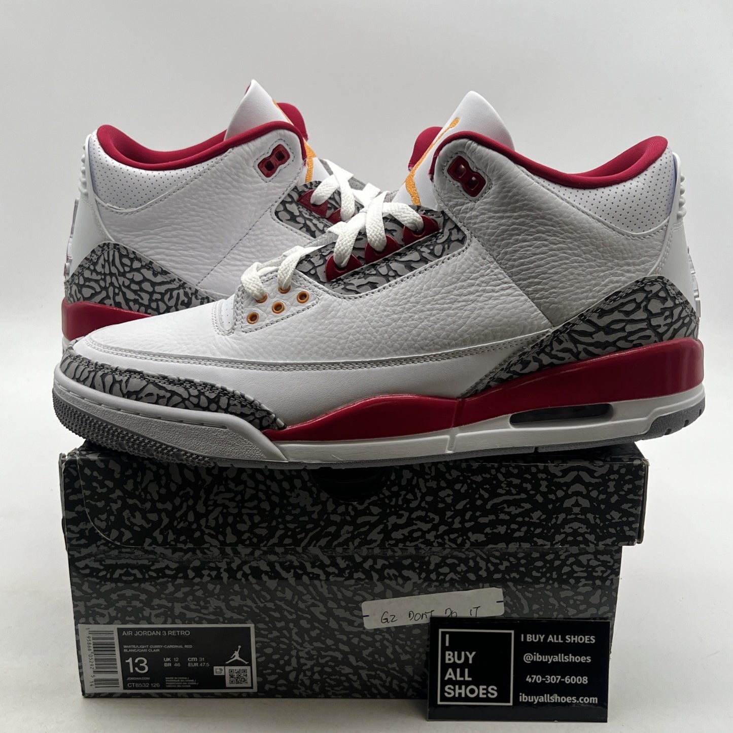 Size 13 - Air Jordan 3 Retro Mid Cardinal Red (CT8532-126)