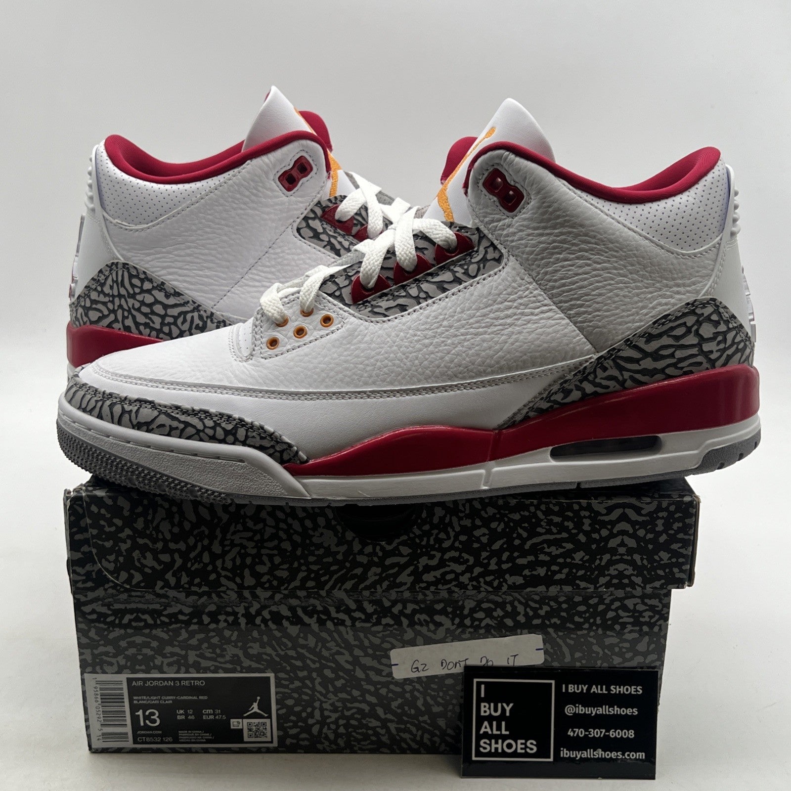 Size 13 - Air Jordan 3 Retro Mid Cardinal Red (CT8532-126)
