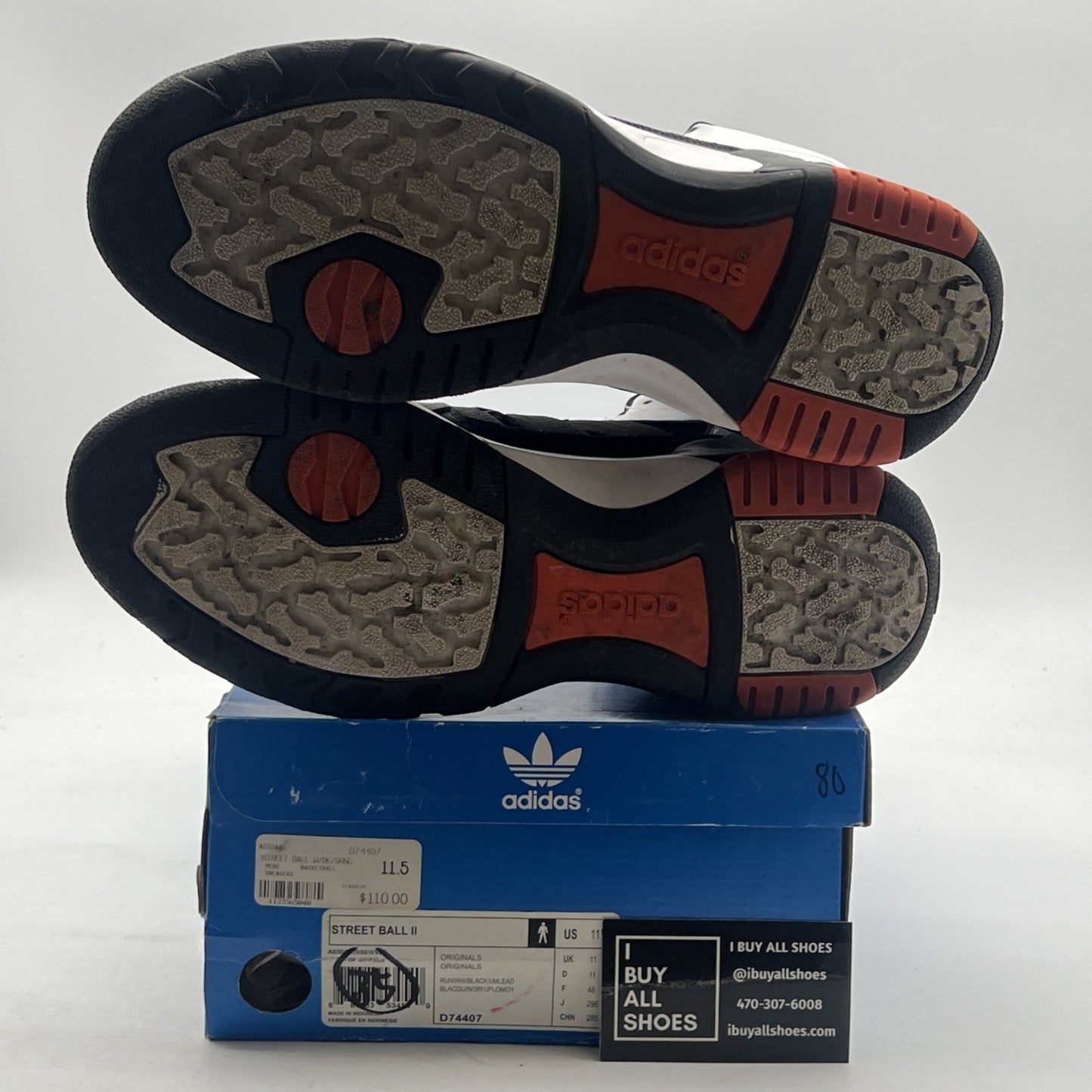 Size 11.5 - adidas Streetball 2 White (D74407)