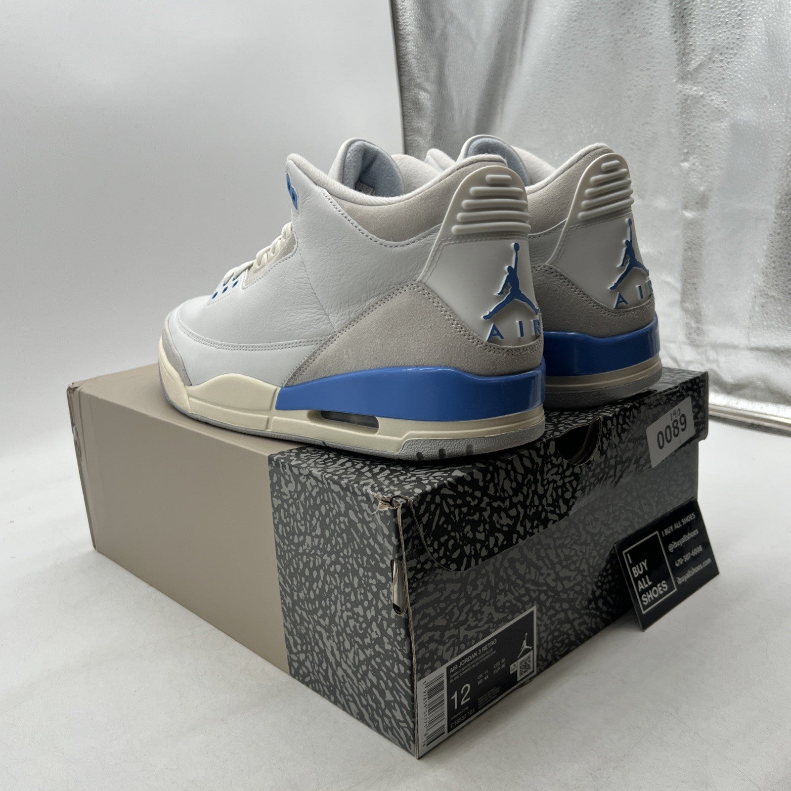 Size 12 - Air Jordan 3 Retro Lucky Shorts (CT8532-101)