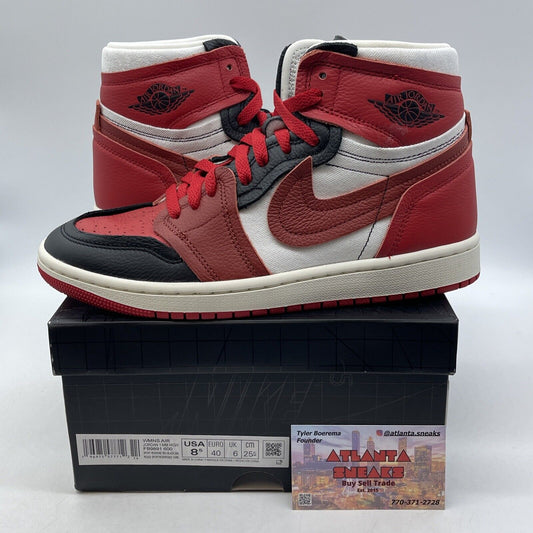 Size 8.5W - Air Jordan 1 Method of Make High Sport Red Black (FB9891-600)