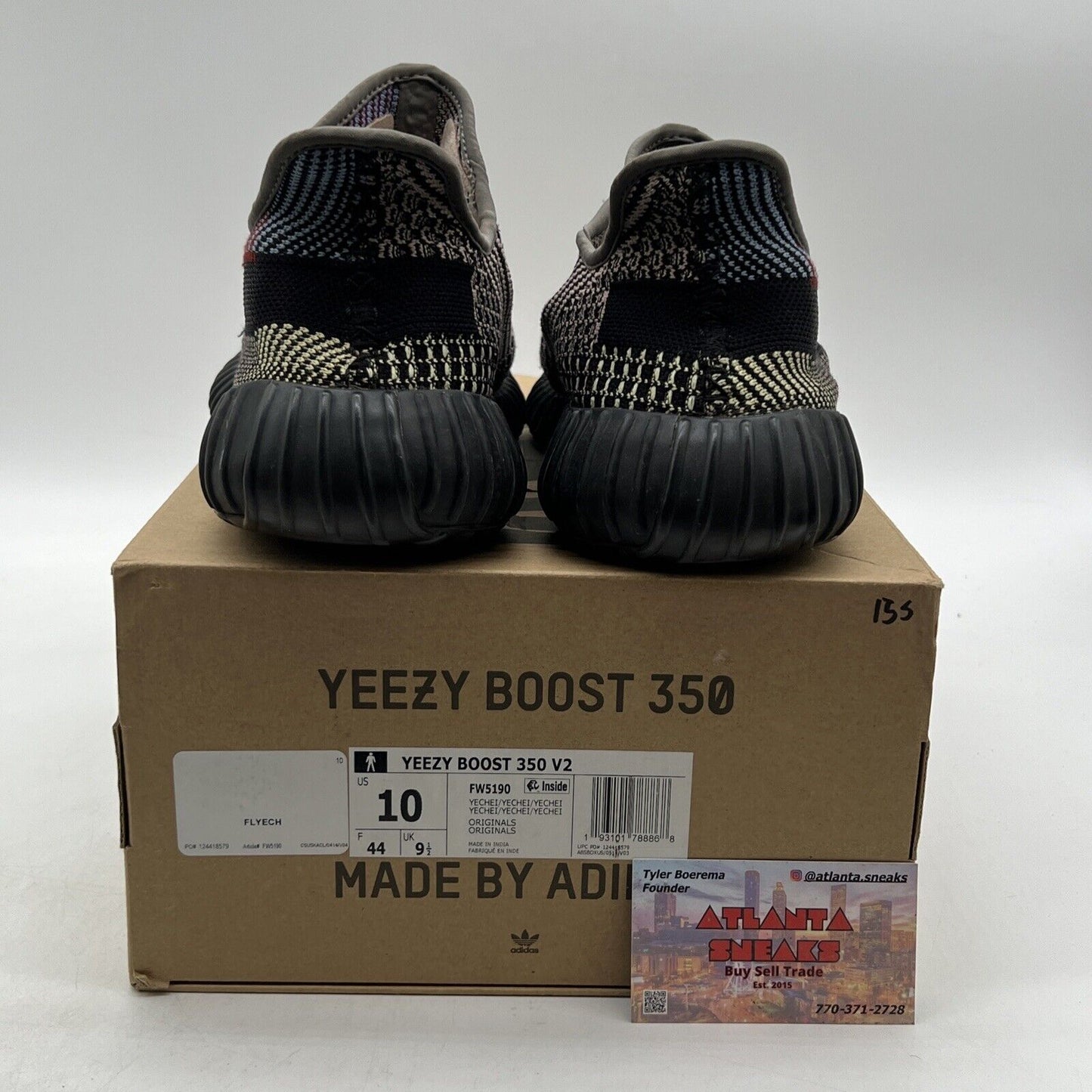 Size 10 - adidas Yeezy Boost 350 V2 Yecheil Non-Reflective (FW5160)