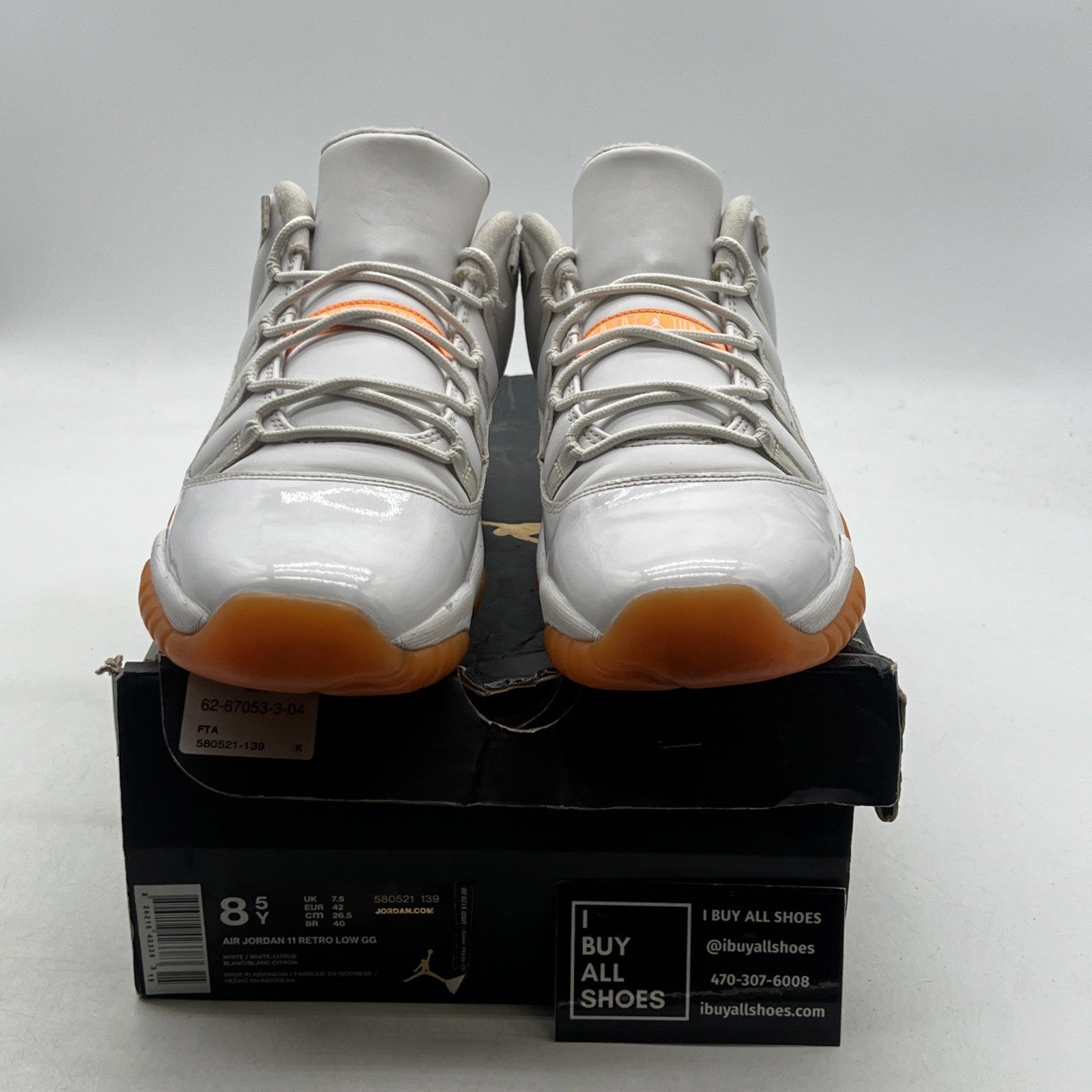 Size 8.5Y - Air Jordan Citrus 11 (580521-139)