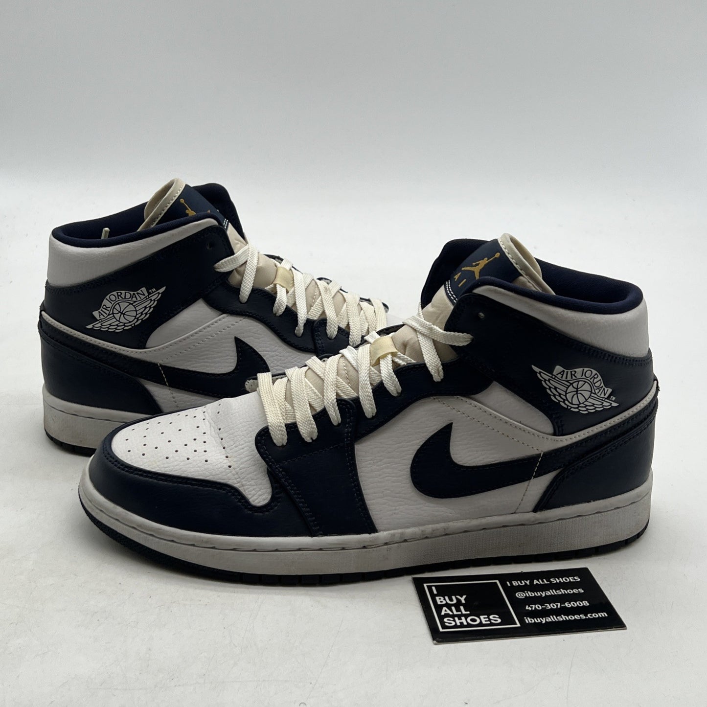 Size 10.5 - Air Jordan 1 Mid Obsidian (554724-174)