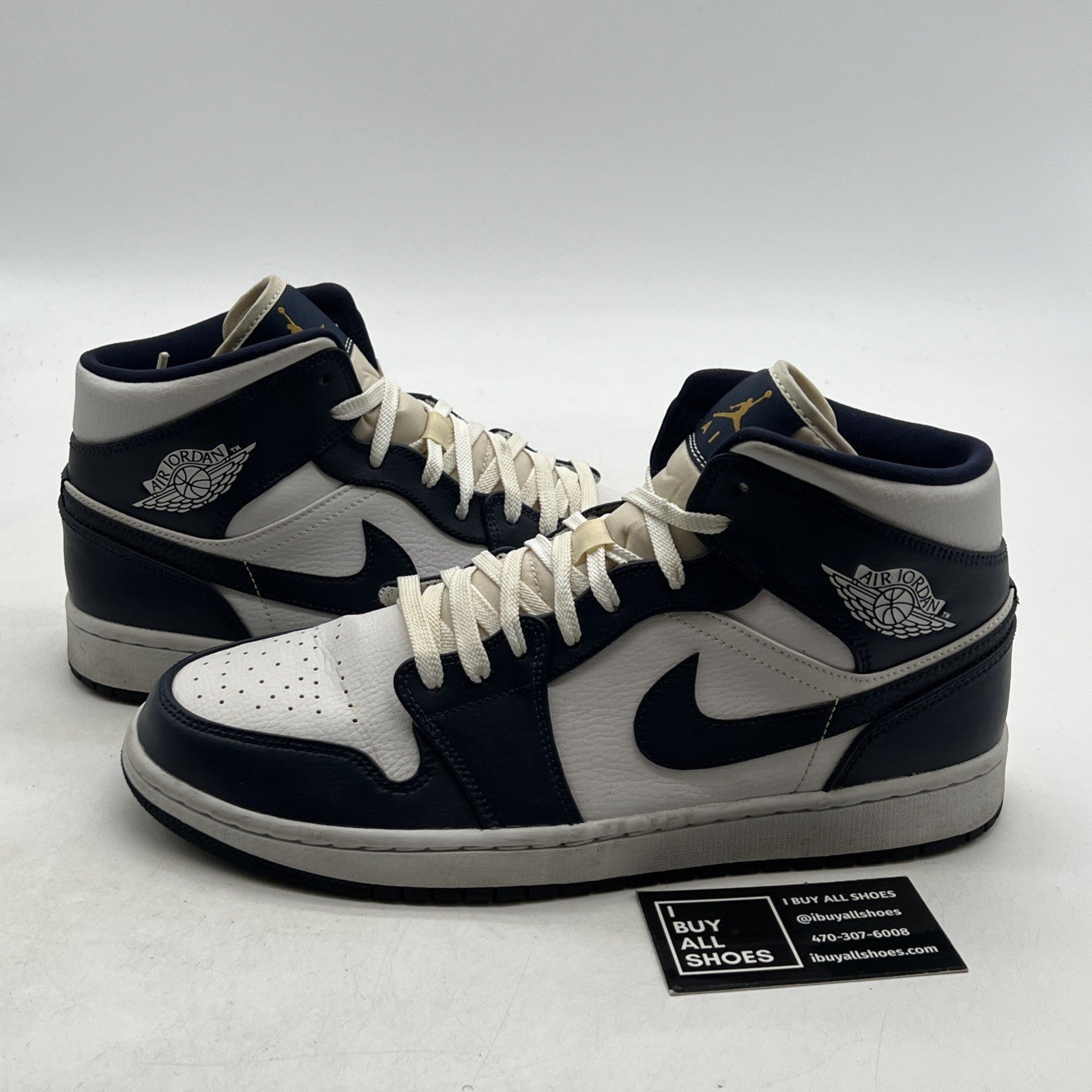 Size 10.5 - Air Jordan 1 Mid Obsidian (554724-174)