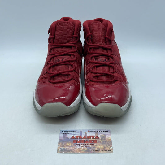 Size 7Y (GS) - Jordan 11 Retro High Win Like '96 Red Black White (378038-623)