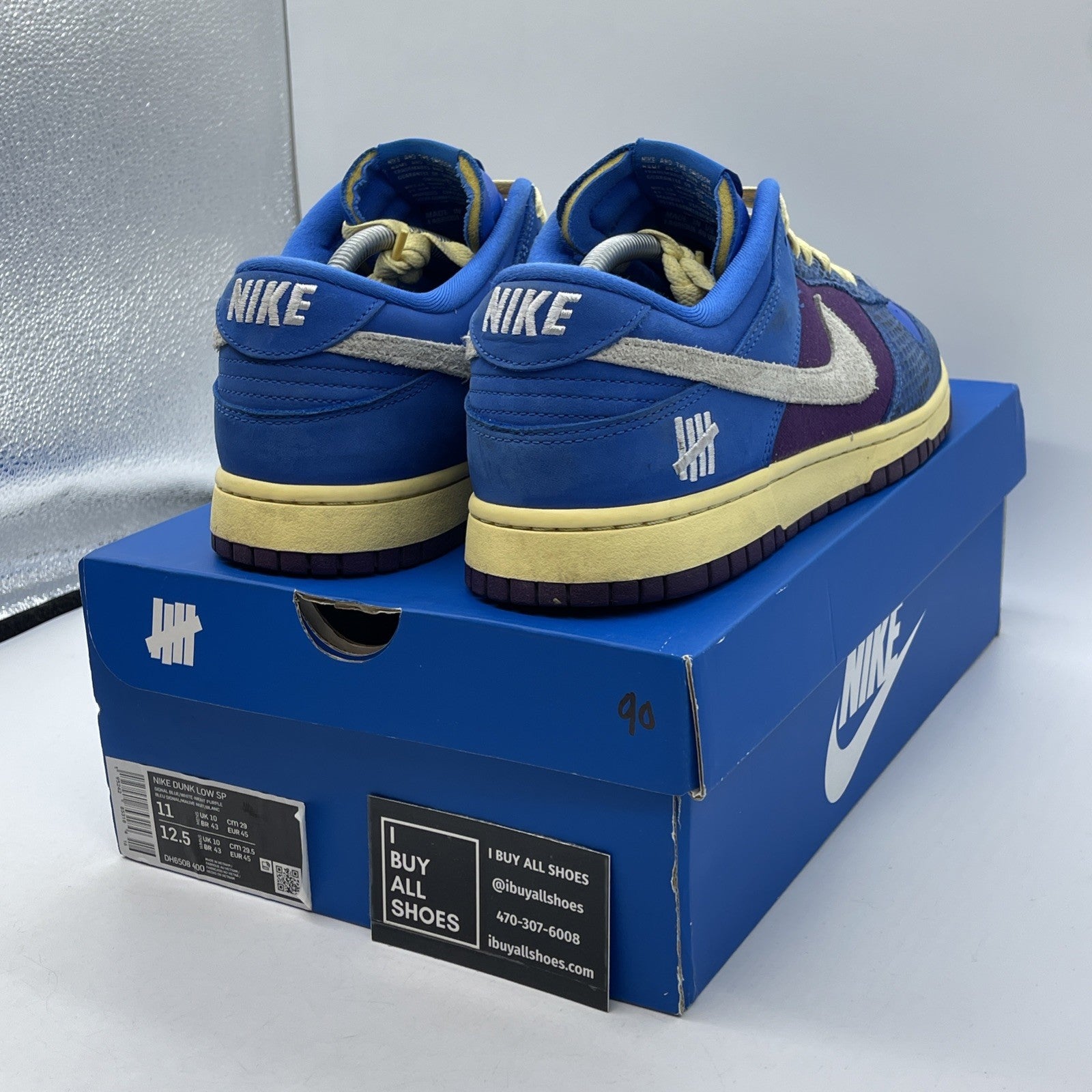 Size 11 - Nike Undefeated x Dunk SP Low 5 On It Blue Grey Suede (DH6508-400)