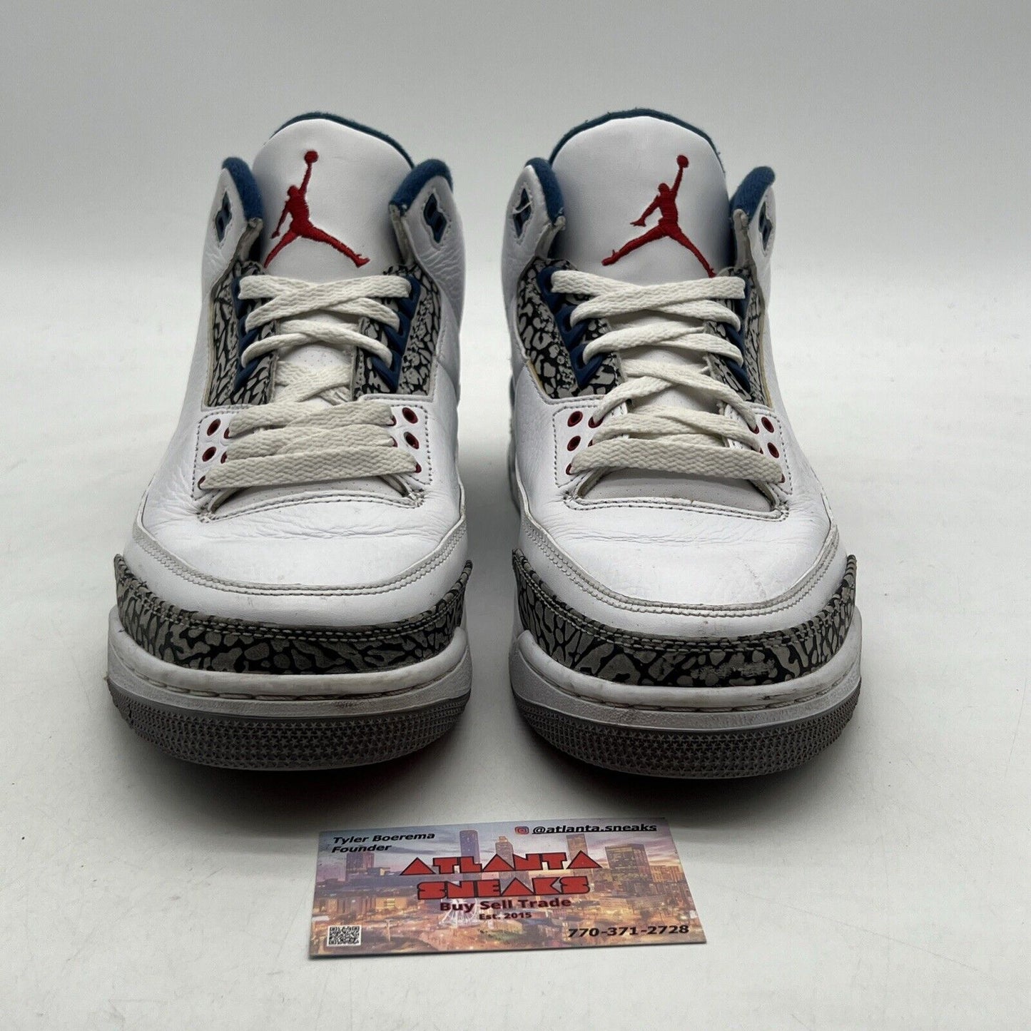 Size 10 - Air Jordan 3 Retro 2011 True Blue (136064-104)