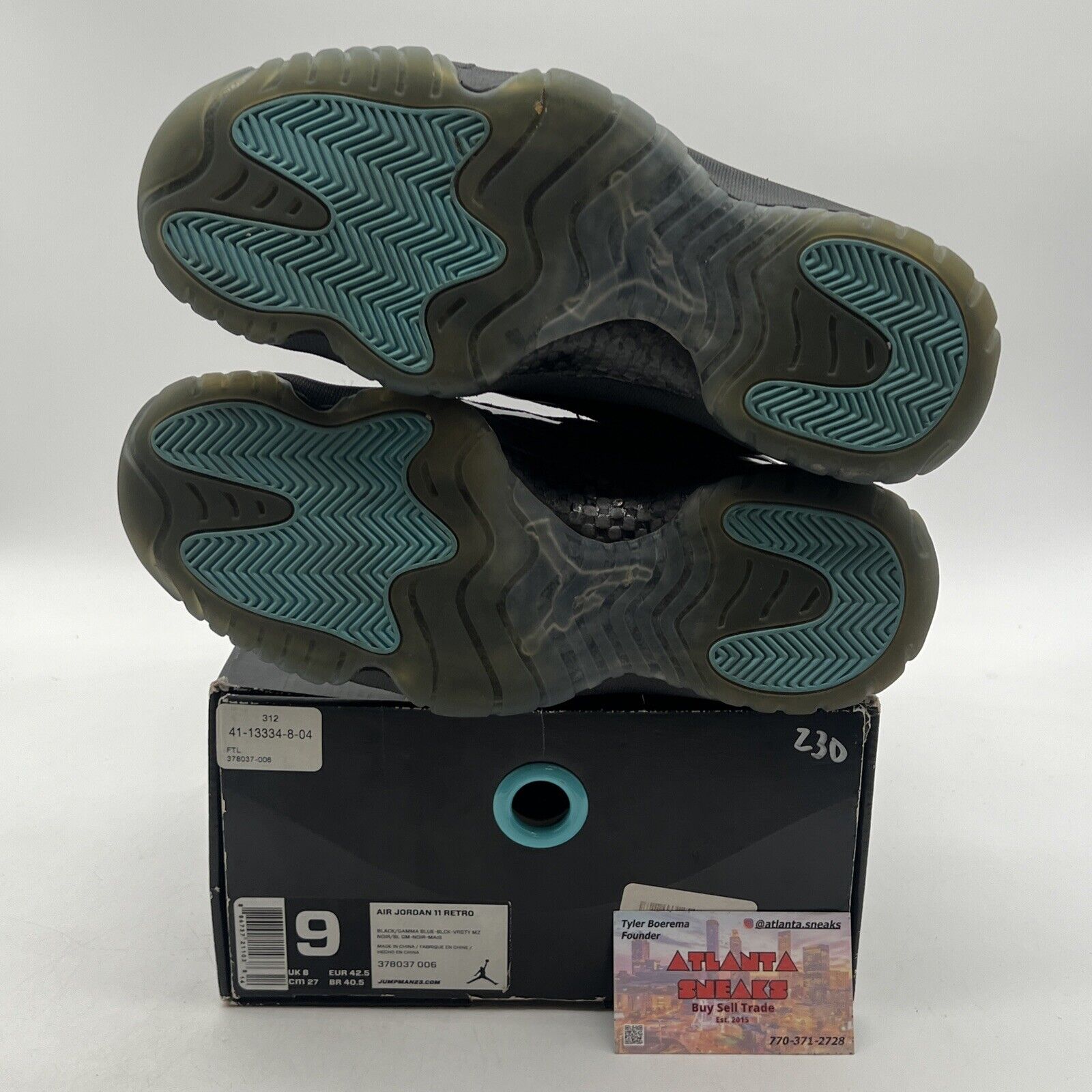 Size 9 - Jordan 11 Retro High Gamma Blue (378037-006)