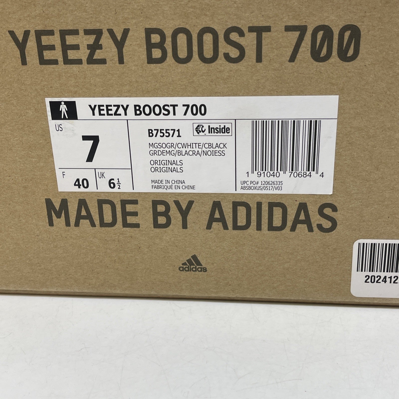 Size 7 - adidas Yeezy Boost 700 Low Wave Runner Suede Leather (B75571)