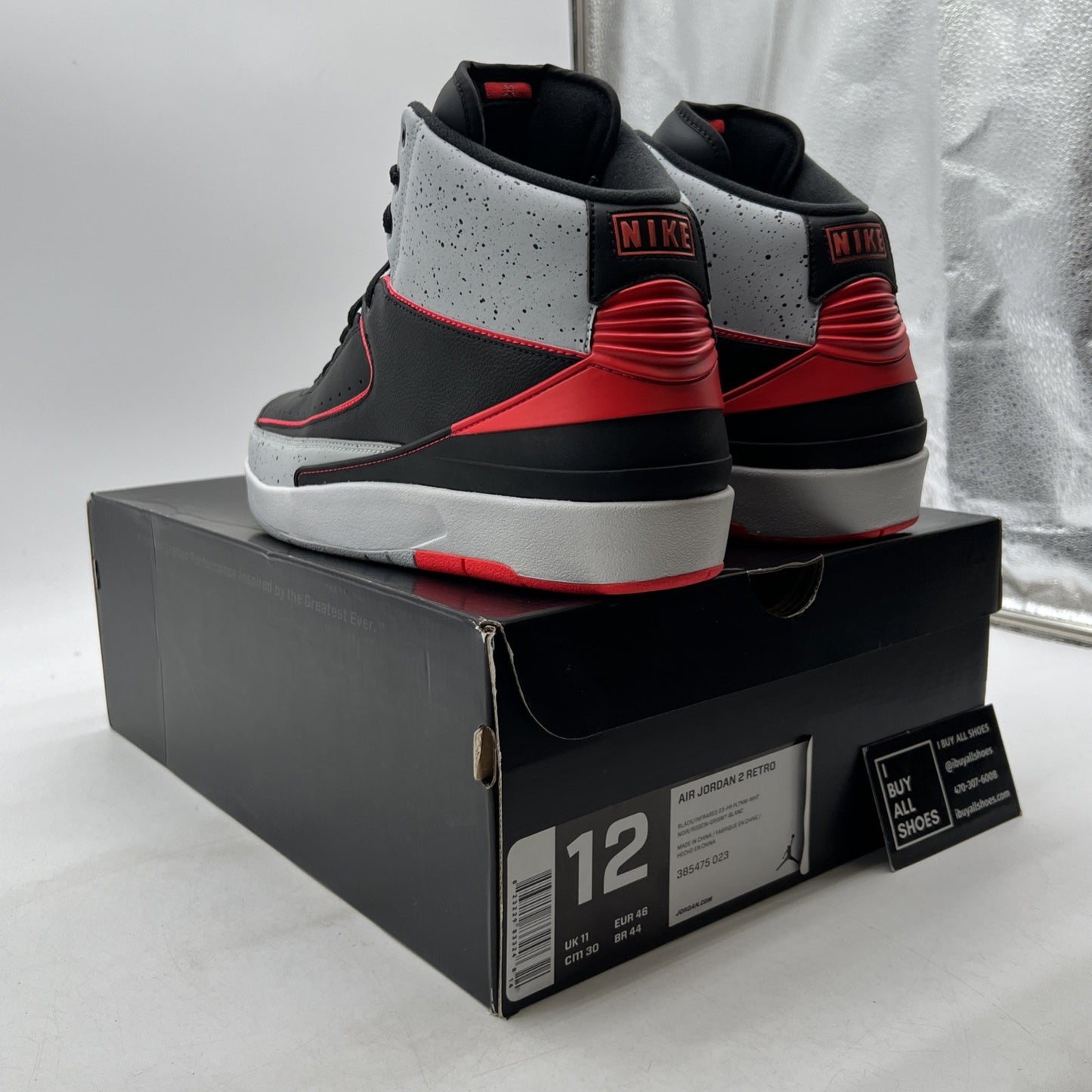 Size 12 - Air Jordan 2 Retro Infrared 23 (385475-023)