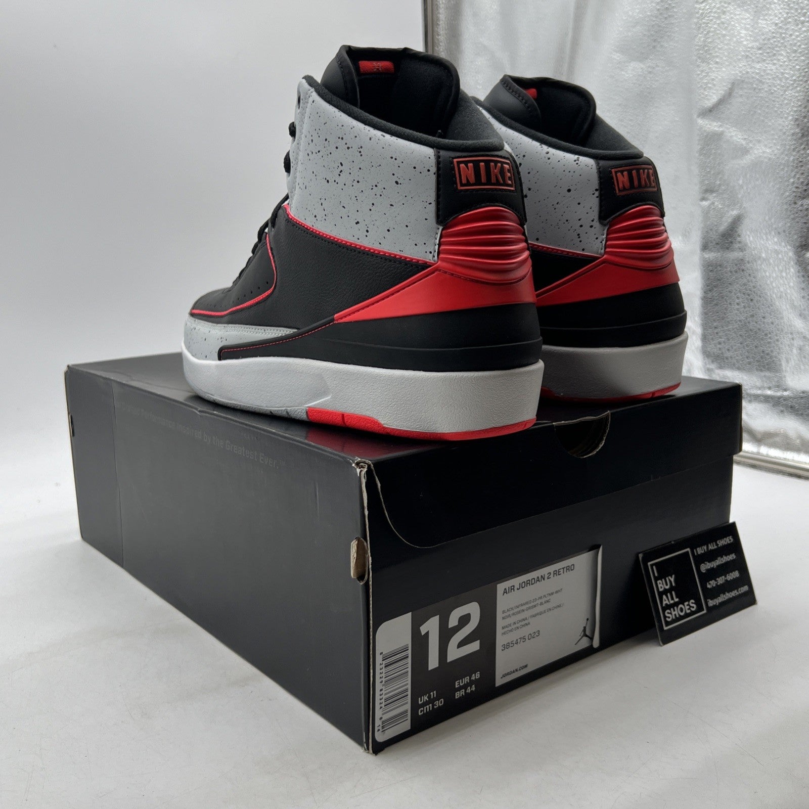Size 12 - Air Jordan 2 Retro Infrared 23 (385475-023)