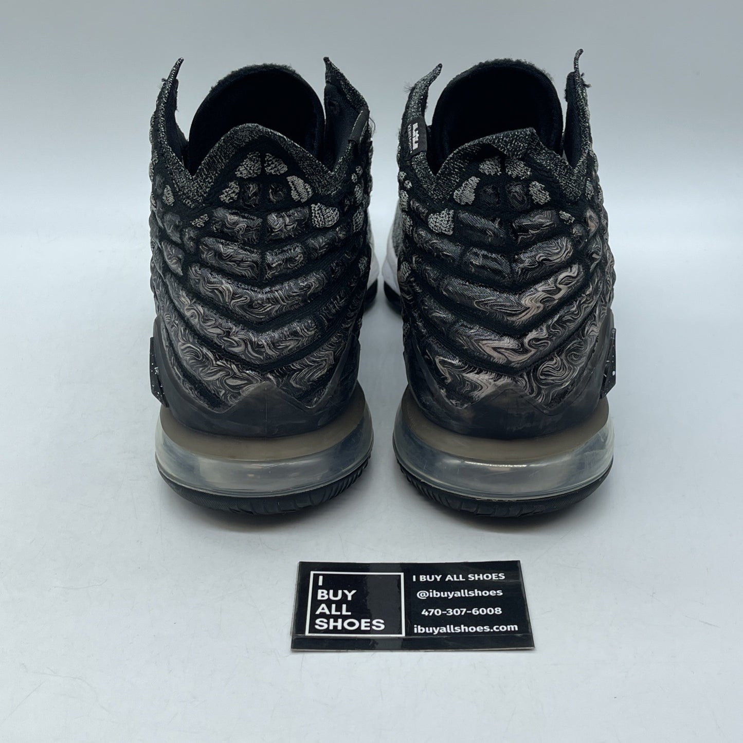 Size 12 - Nike LeBron 17 In The Arena Black White Suede (BQ3177-002)
