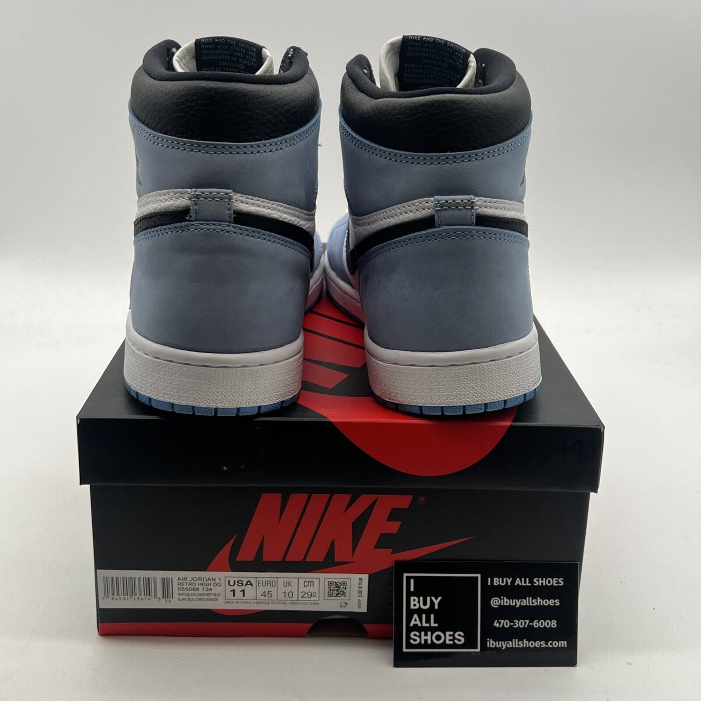 Size 11 - Air Jordan 1 Retro OG High University Blue (555088-134)