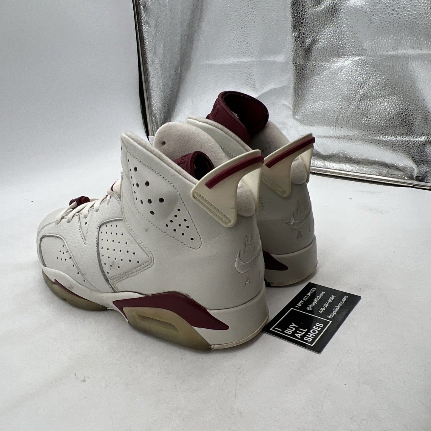 Size 10 - Air Jordan 6 Retro 2015 Maroon (384664-116)