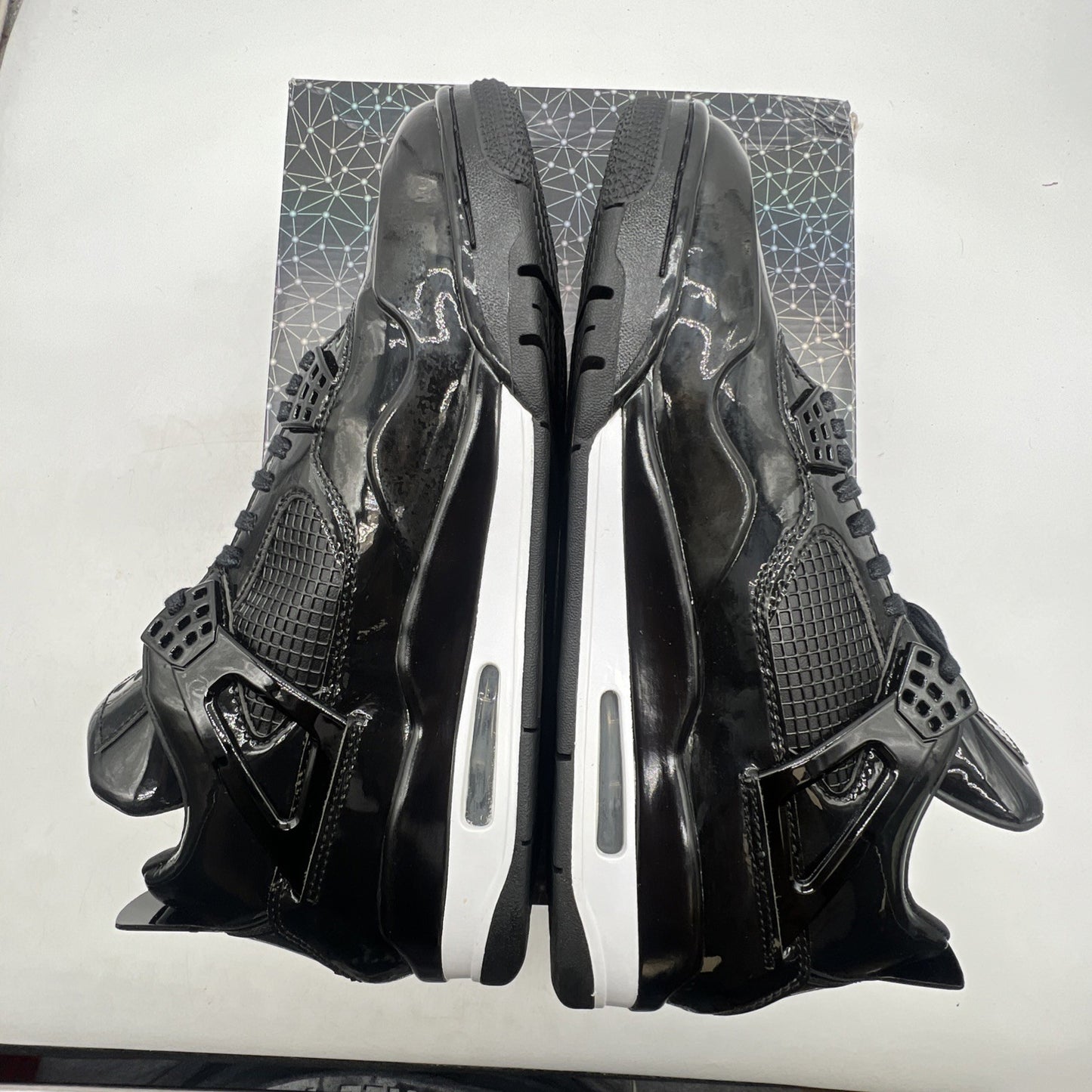 Size 10.5 - Air Jordan 4 Retro 11Lab4 - Black (719864-010)