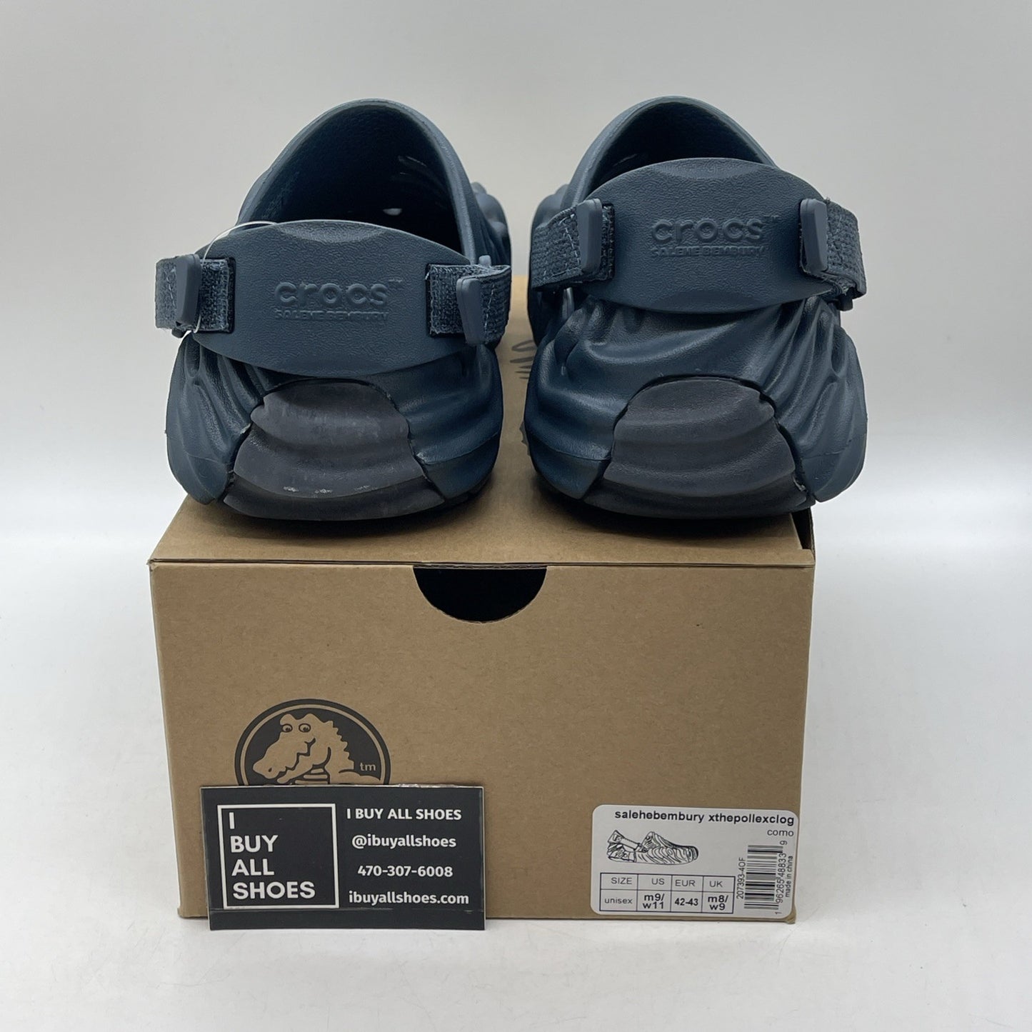 Size 9 - Crocs x Salehe Bembury Pollex Clog Como Blue (207393-40F)