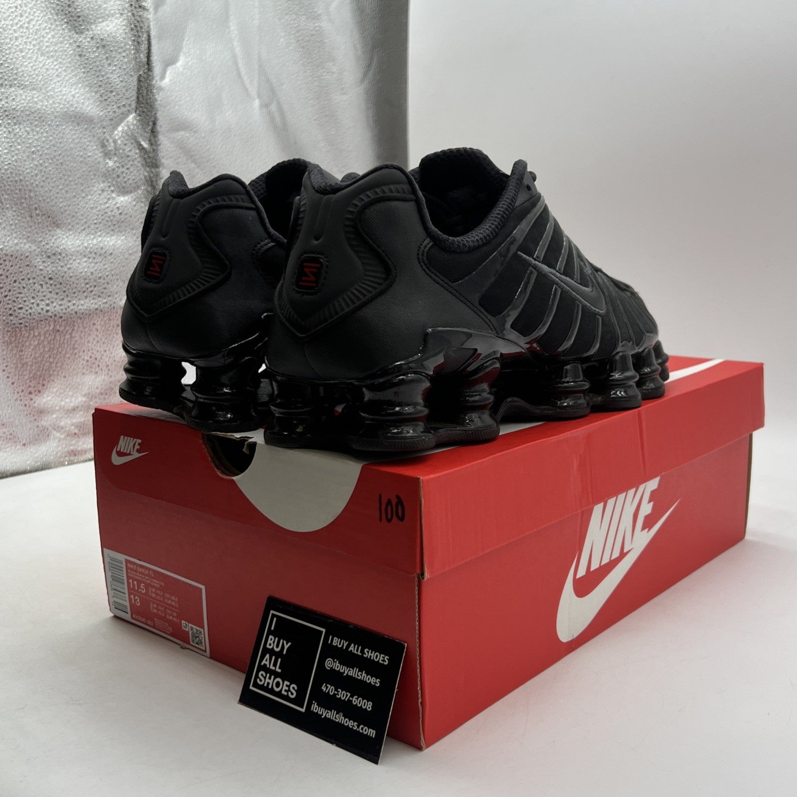 Size 11.5 - Nike Shox TL Metallic Hematite (AV3595-002)