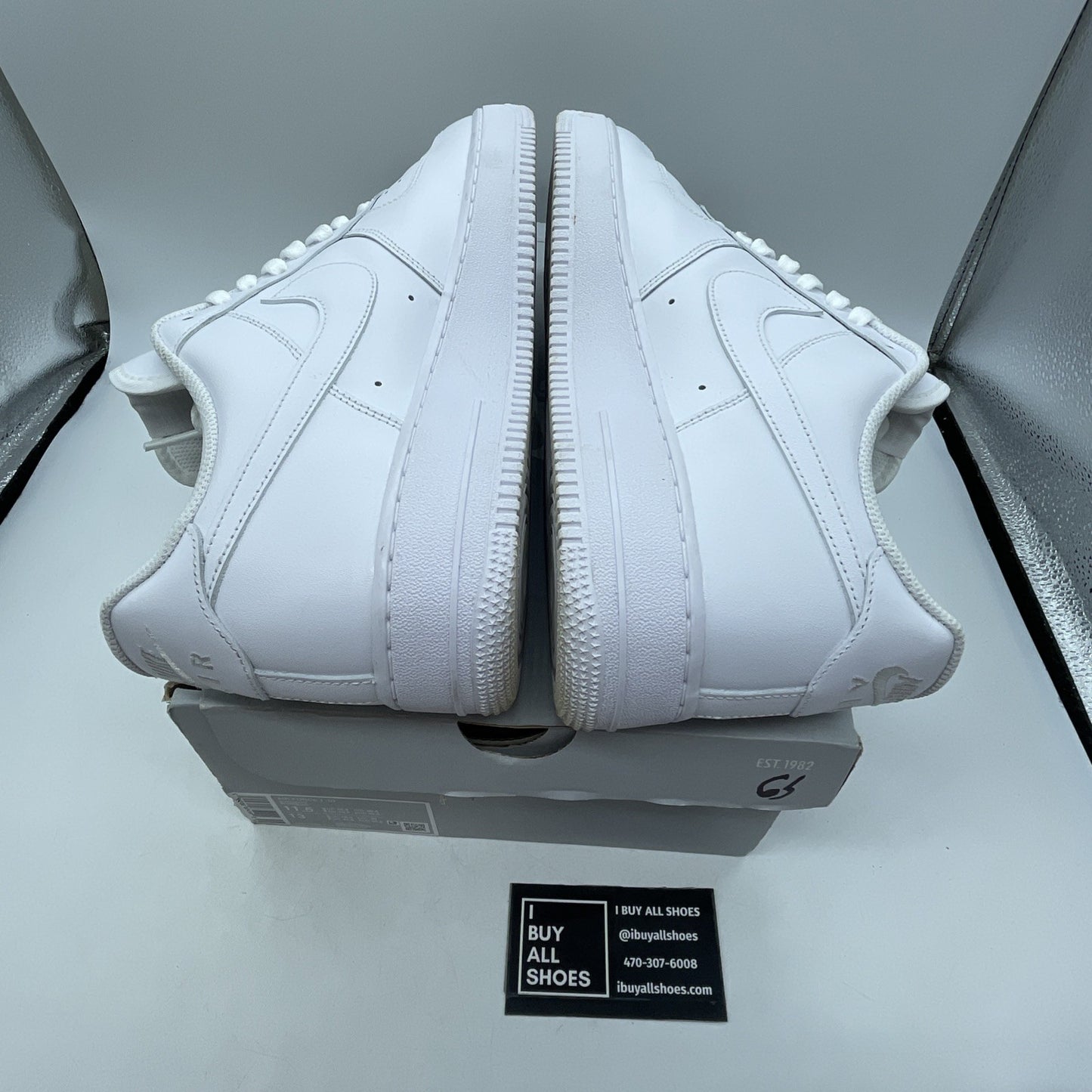 Size 11.5 - Nike Air Force 1 '07 Low Triple White (CW2288-111)