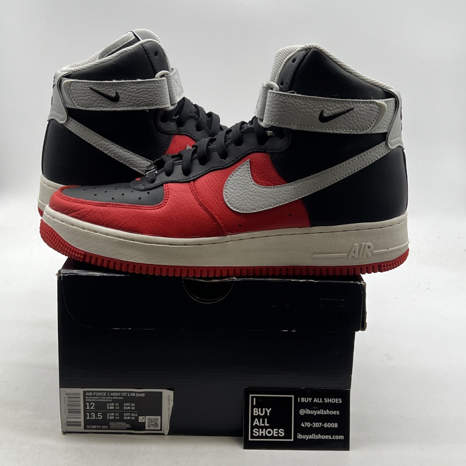 Size 12 - Nike Air Force 1 High 07 LV8 EMB 75TH NBA Anniversary (DC8870 001)