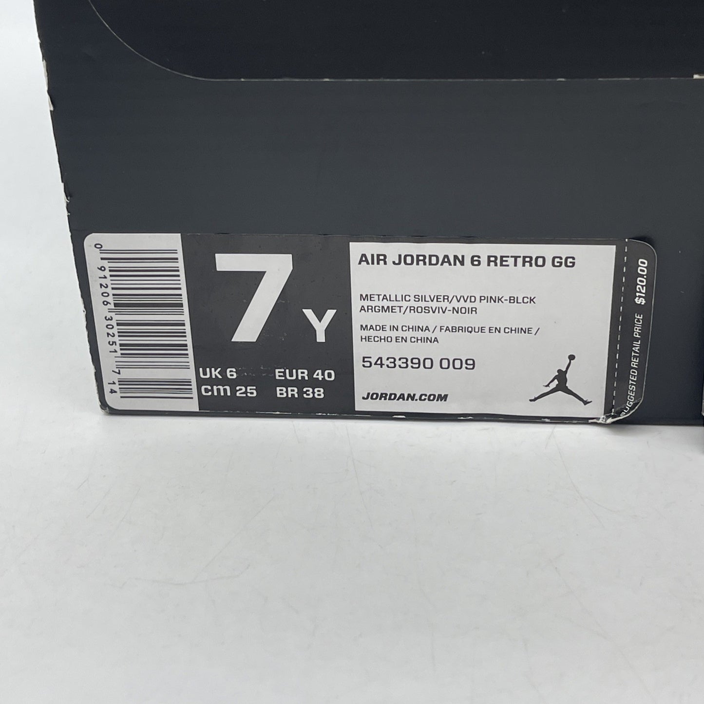 Size 7Y (GS) - Air Jordan 6 Retro Mid Valentines Day (543390-009)