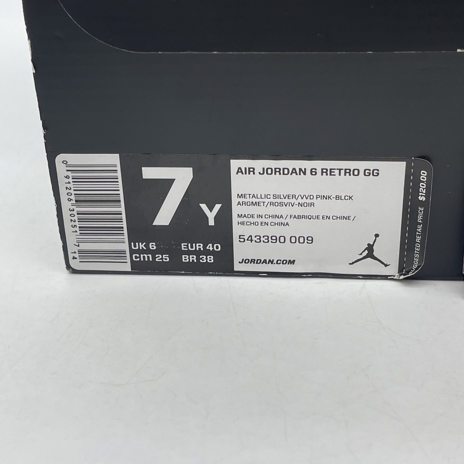 Size 7Y (GS) - Air Jordan 6 Retro Mid Valentines Day (543390-009)