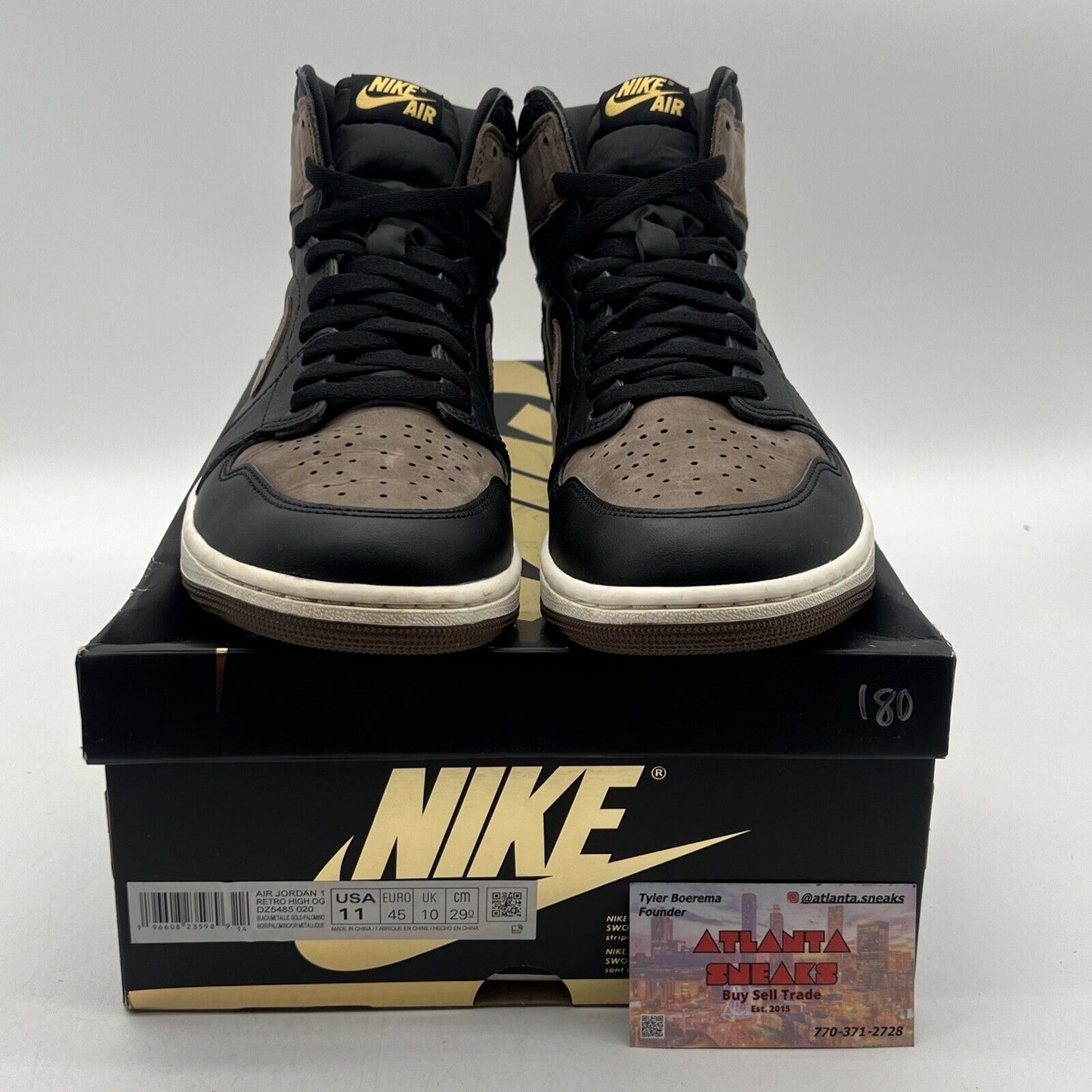 Size 11 - Jordan 1 Retro OG High Palomino Black Brown White Leather (DZ5485-020)