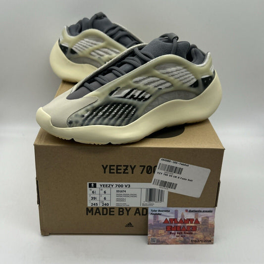 Size 6.5 - adidas Yeezy 700 V3 Fade Salt Brand New Og All Grey White DS Sneaker