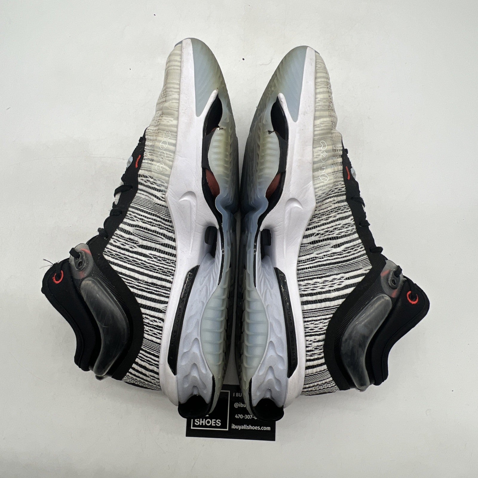 Size 12 - Nike Air Zoom GT Jump 2 Low White Black Red Athletic Shoe (DJ9431-001)