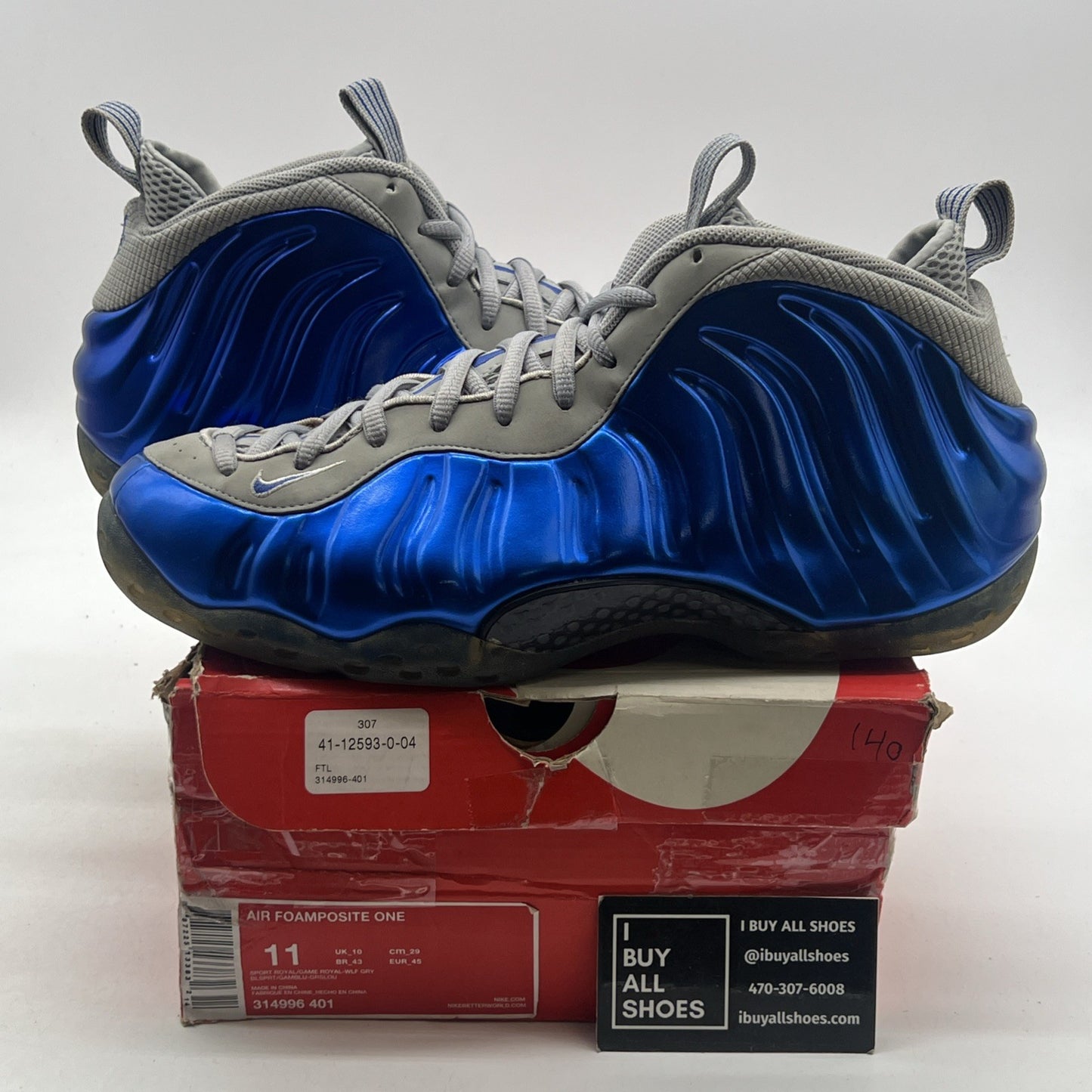 Size 11 - Nike Air Foamposite One Sport Royal (314996-401)