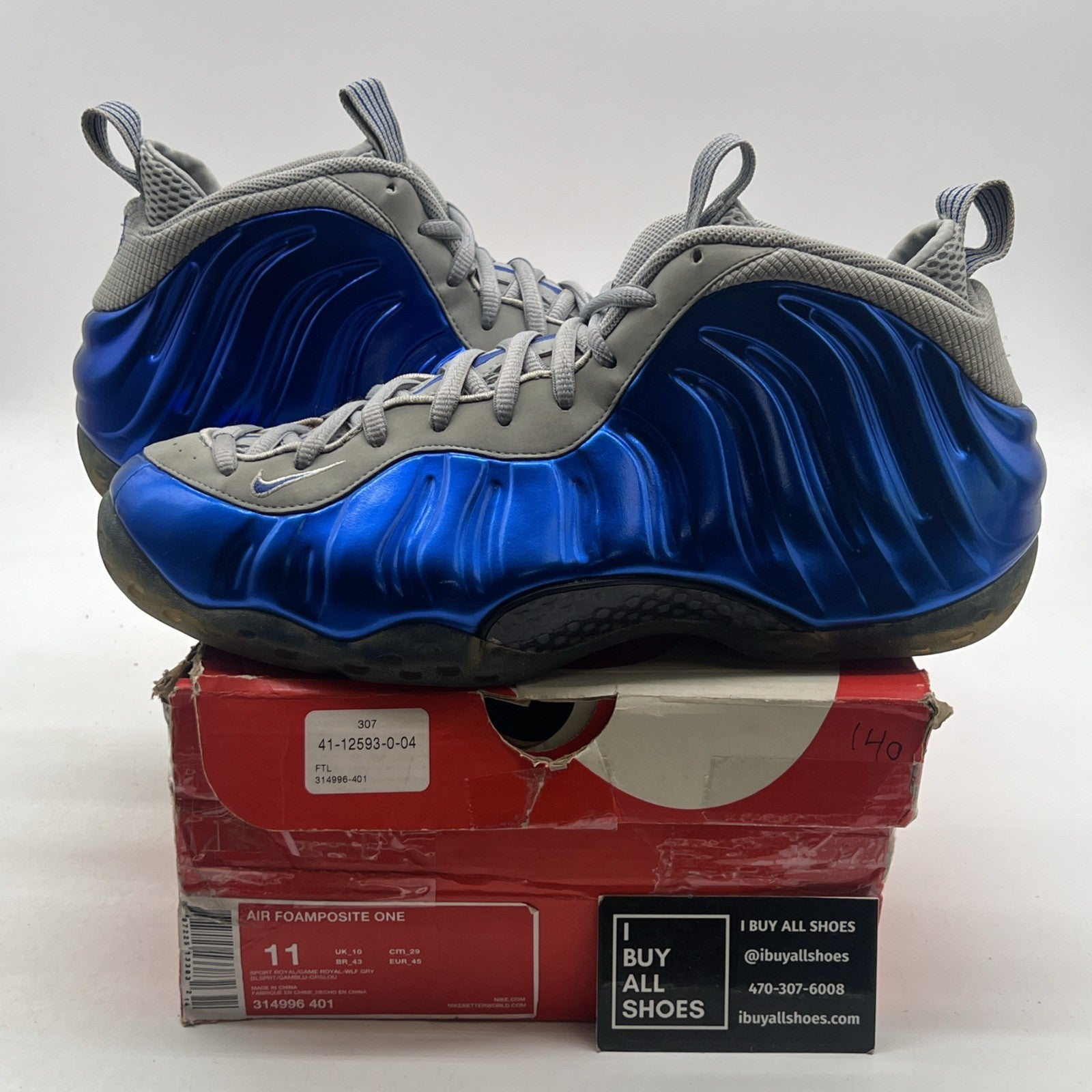Size 11 - Nike Air Foamposite One Sport Royal (314996-401)