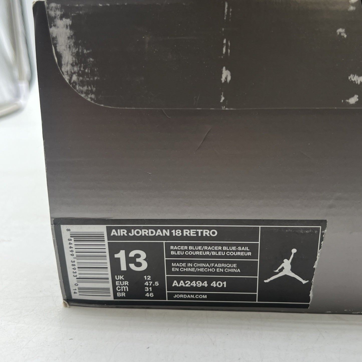 Size 13 - Air Jordan 18 Retro Blue Suede (AA2494-401)