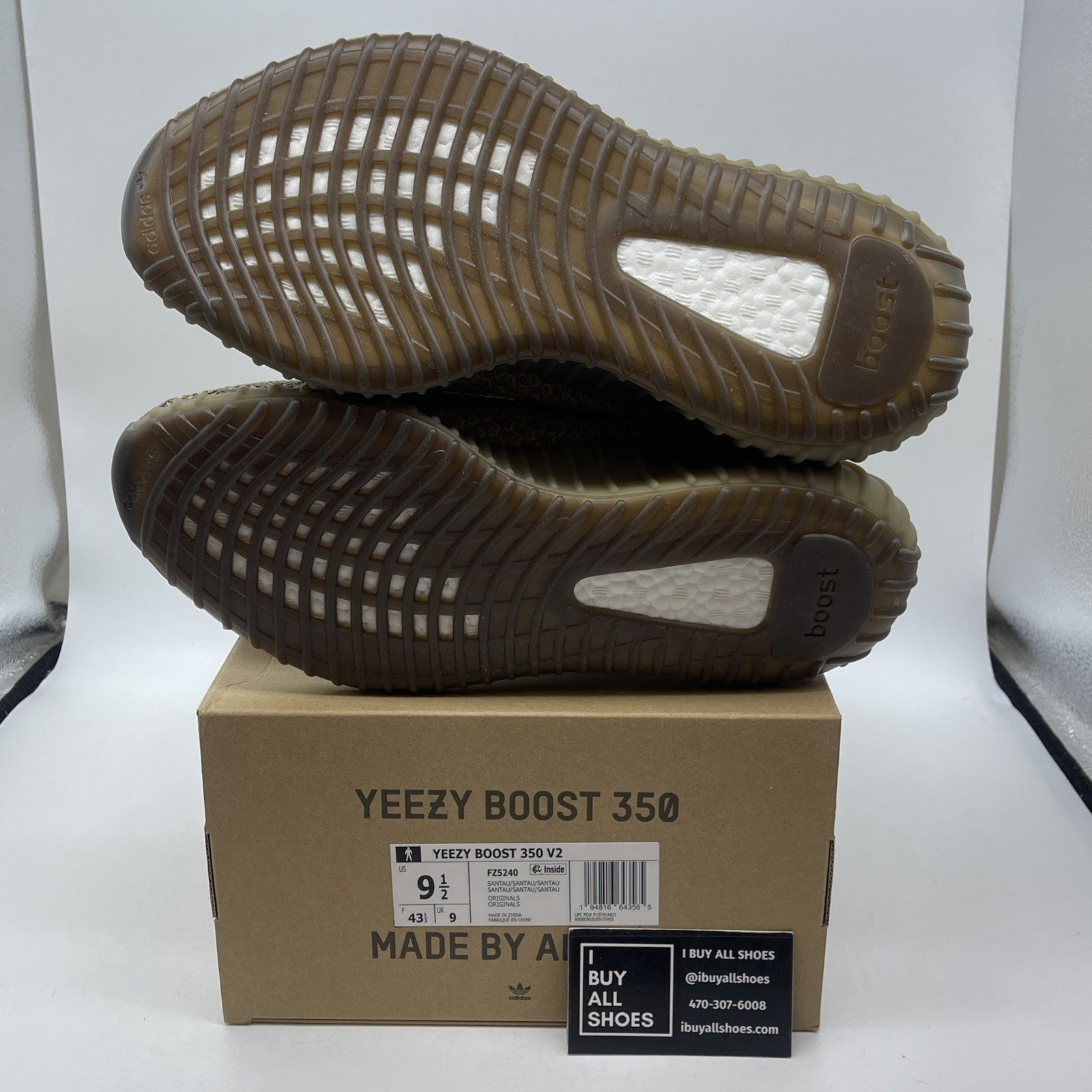 Size 9.5 - Adidas Yeezy Boost 350 V2 Sand Taupe Brown Suede (FZ5240)