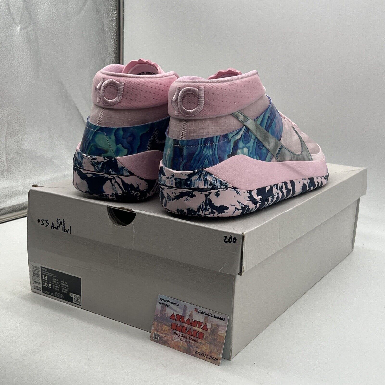 Size 18 - Nike KD 13 Aunt Pearl Navy Pink (DC0011-600)