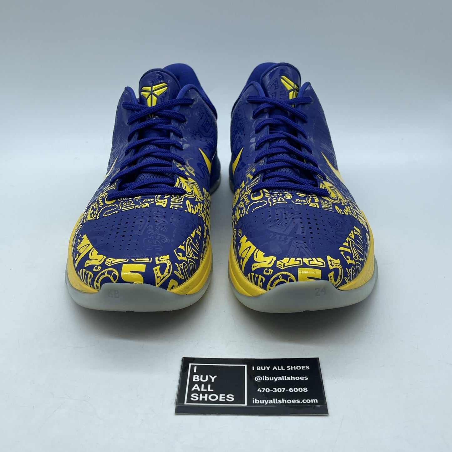 Size 12 - Nike Zoom Kobe 5 Protro 2020 5 Rings Blue Yellow Suede (CD4991-400)