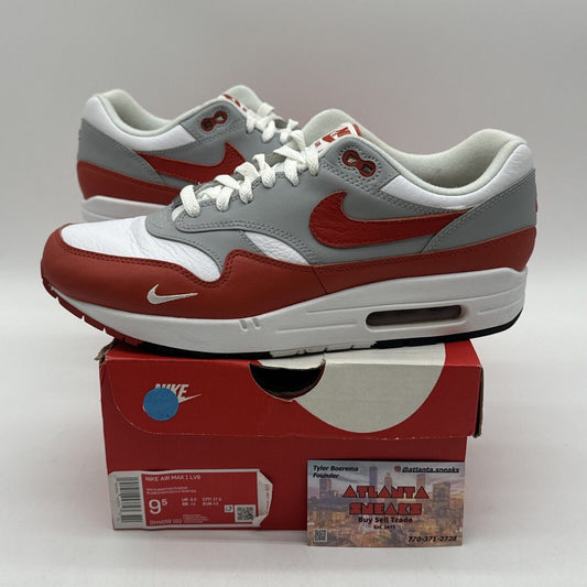 Size 9.5 - Nike Air Max 1 LV8 Martian Sunrise 2021 Orange Premium Leather Og All