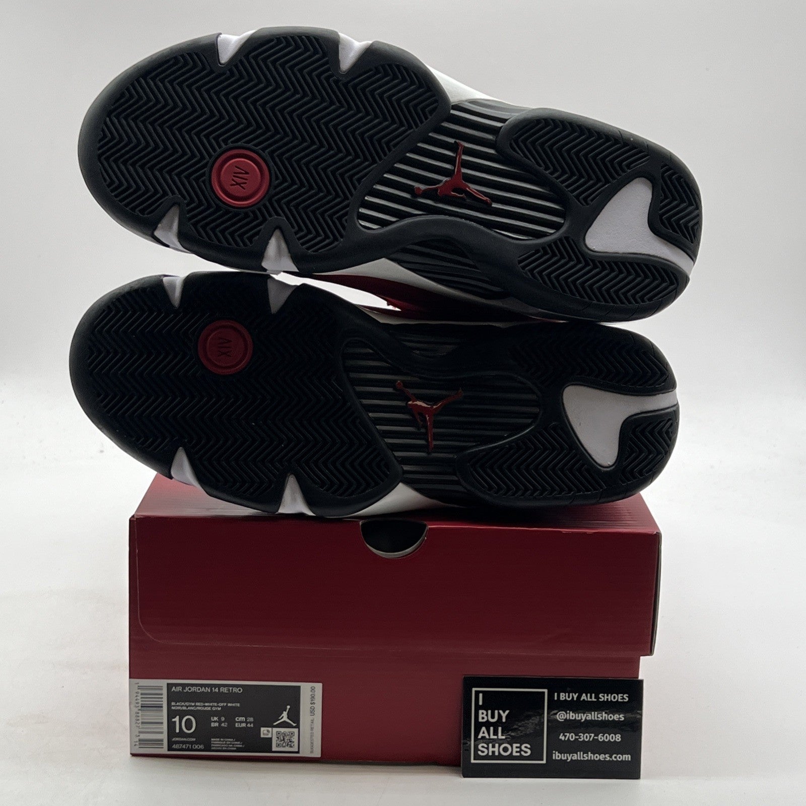 Size 10 - Air Jordan 14 Retro Gym Red (487471-006)
