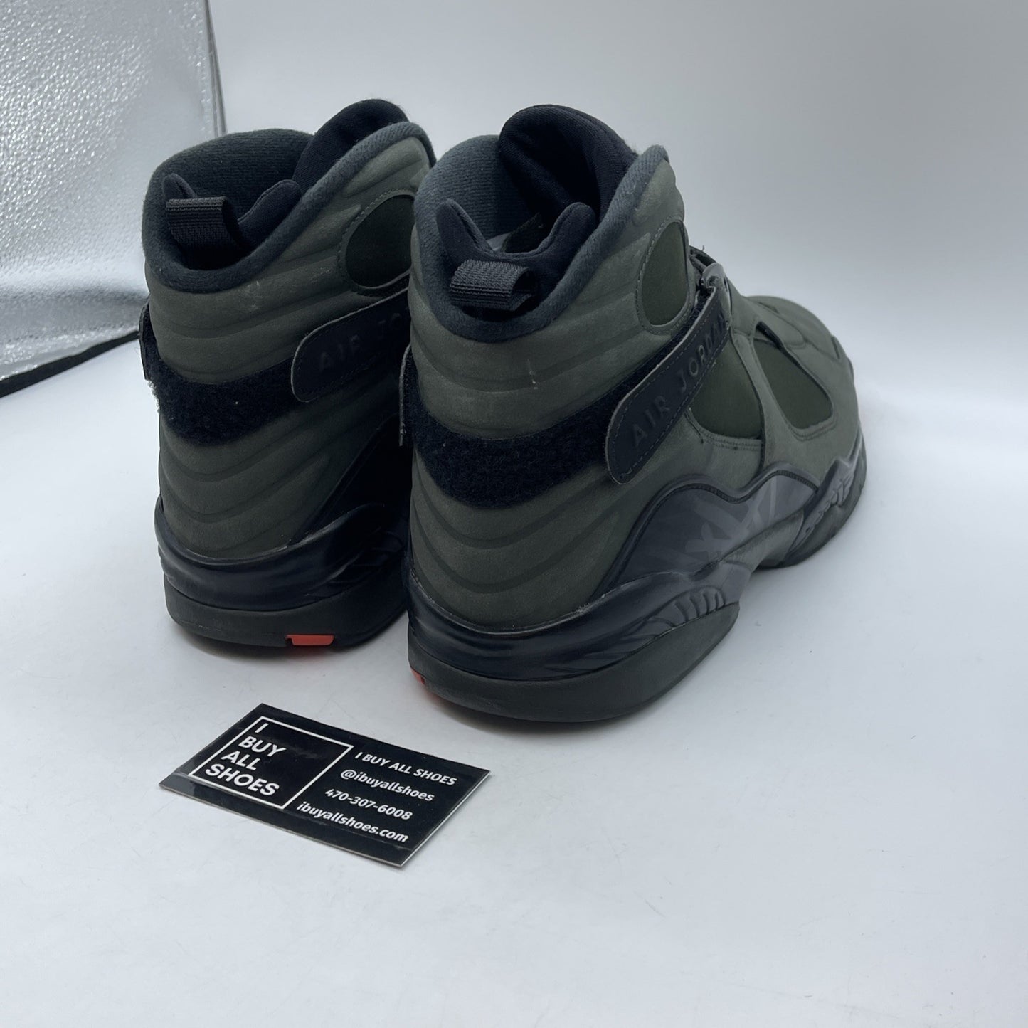 Size 14 - Air Jordan 8 Retro Take Flight Green Suede (305381-305)