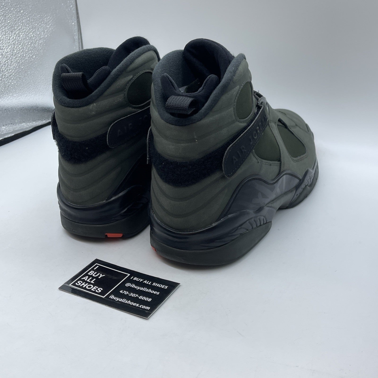 Size 14 - Air Jordan 8 Retro Take Flight Green Suede (305381-305)