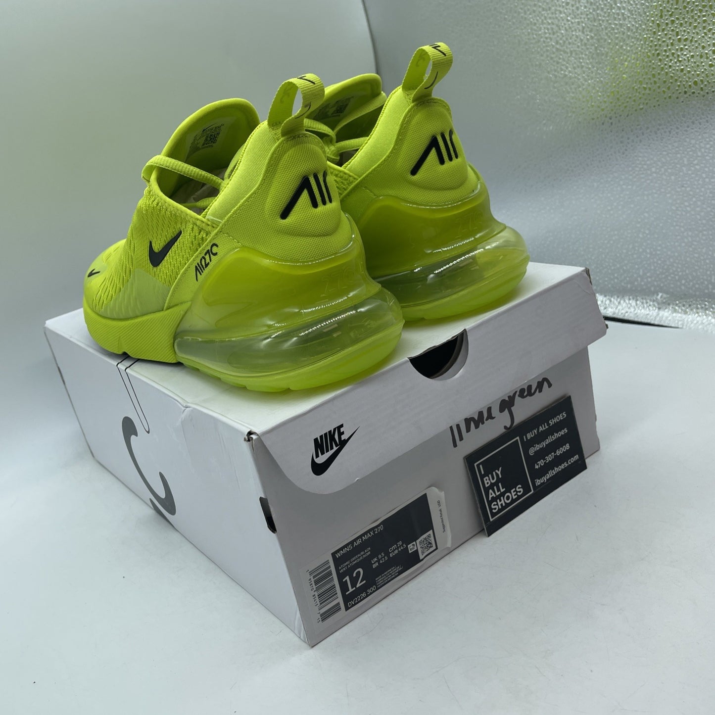Size 12W - Nike Air Max 270 Tennis Ball (DV2226-300)
