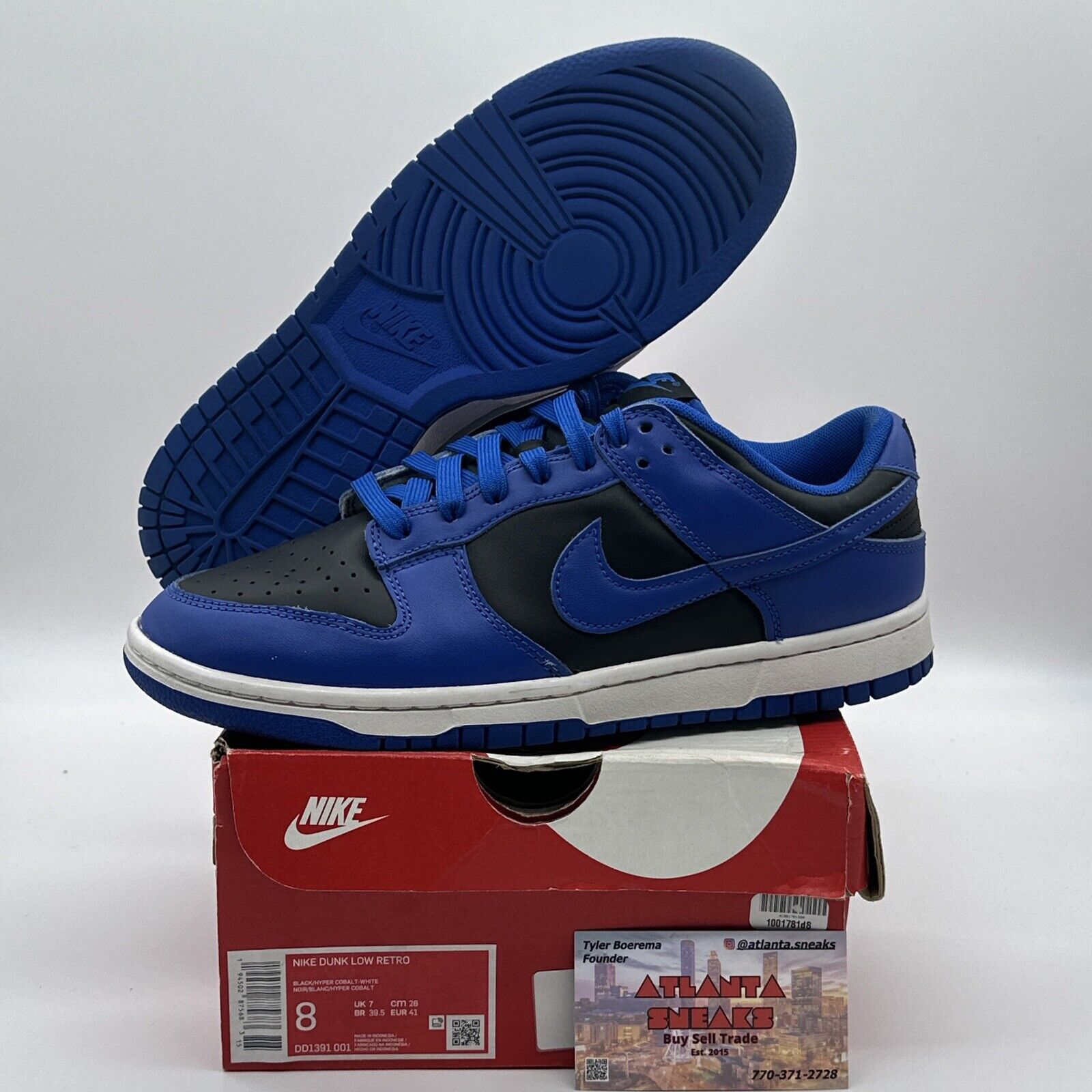 Size 8 - Nike Dunk Low Hyper Cobalt 2021