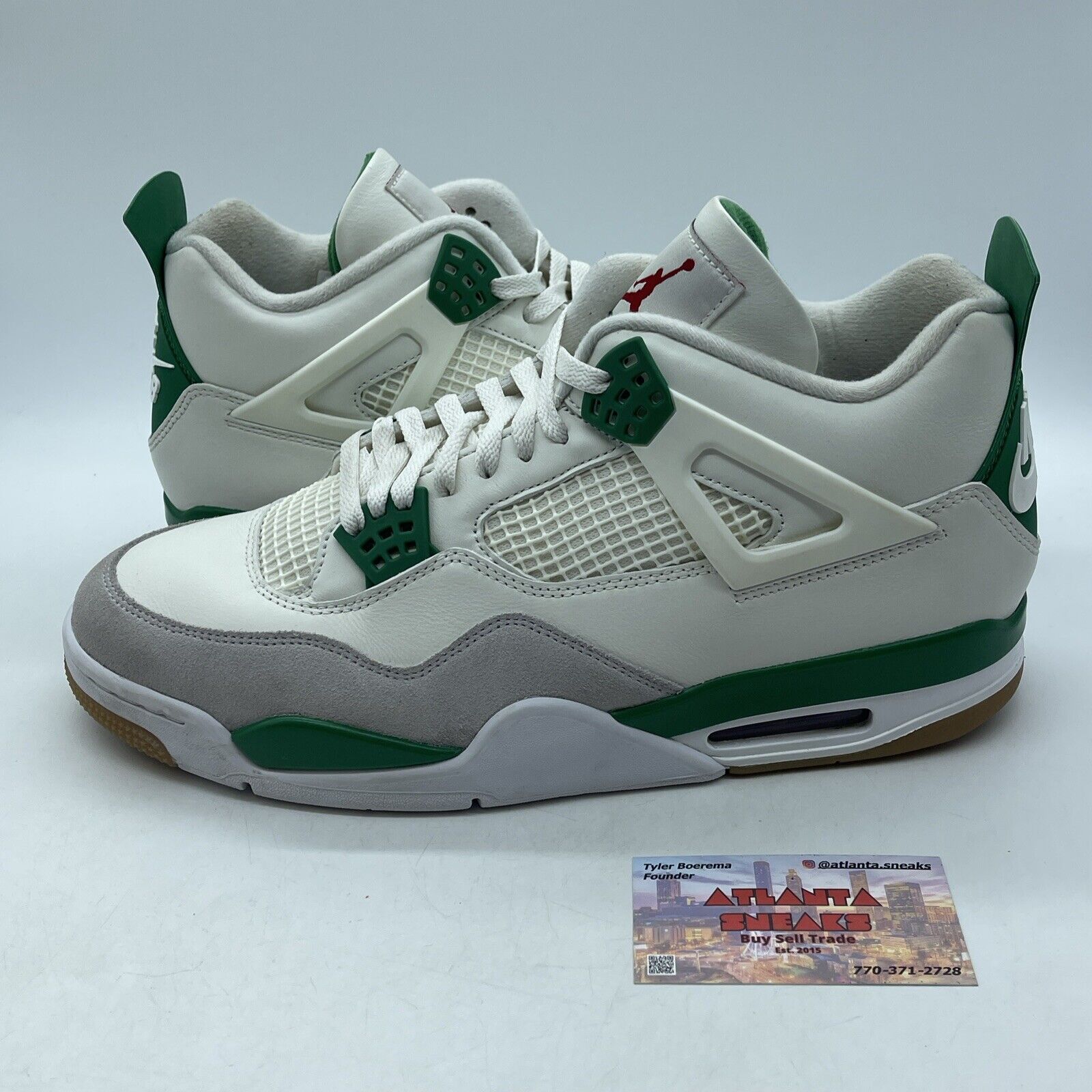 Size 13 - Jordan 4 Retro SP x Nike SB Mid Pine Green Suede Leather (DR5415-103)