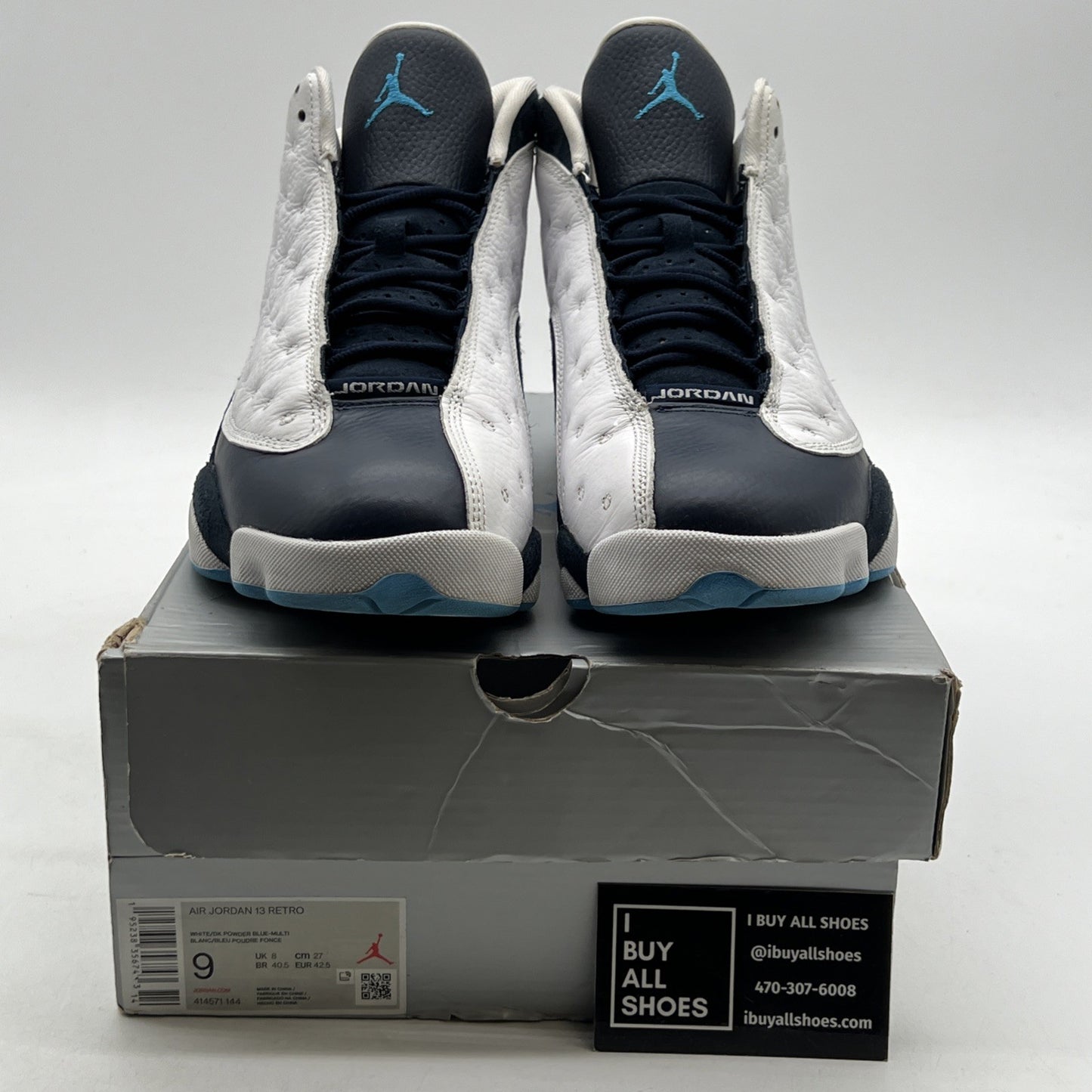 Size 9 - Air Jordan 13 Retro Obsidian (414571-144)