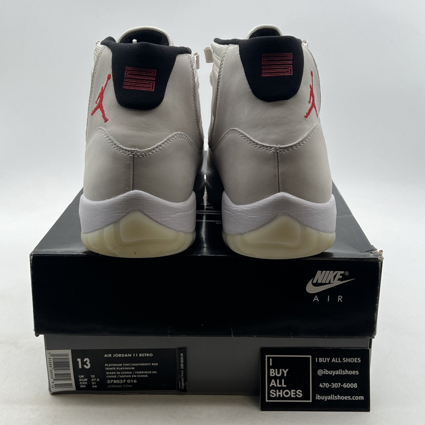 Size 13 - Air Jordan 11 Retro Platinum Tint (378037-016)