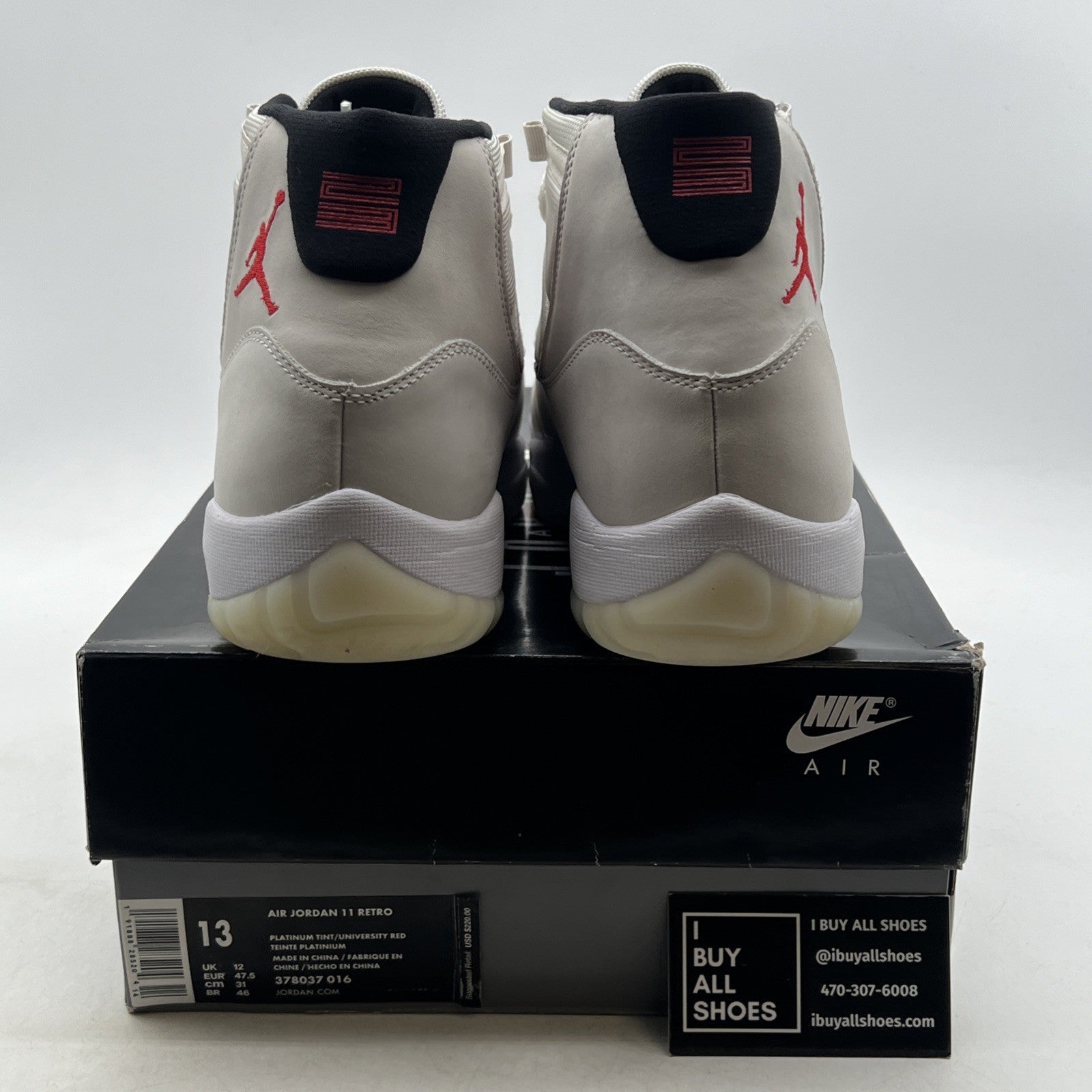 Size 13 - Air Jordan 11 Retro Platinum Tint (378037-016)